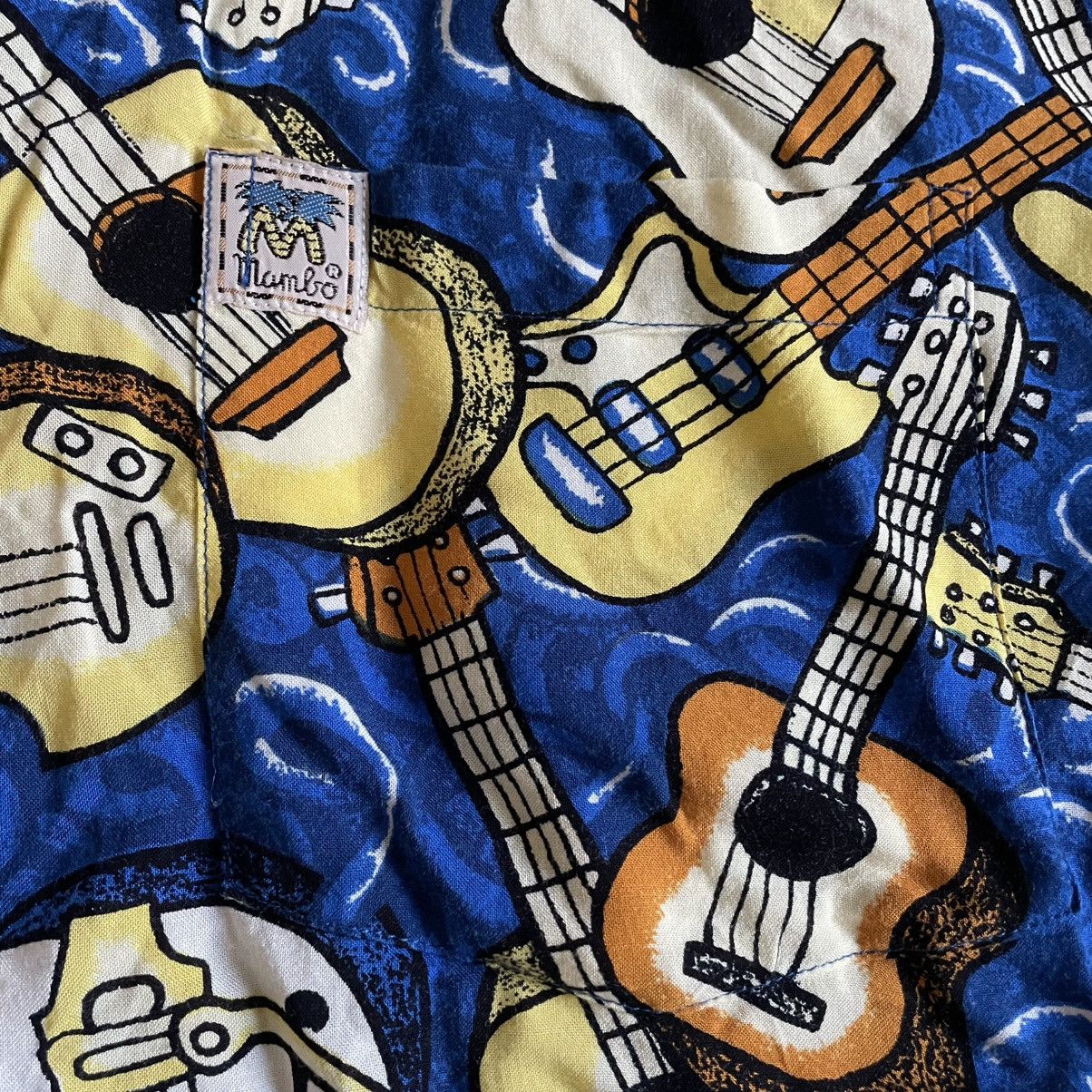 Mambo Vintage Mambo Loud Shirt Button Up Mens L Guitars Oversized Size US L / EU 52-54 / 3 - 4 Thumbnail