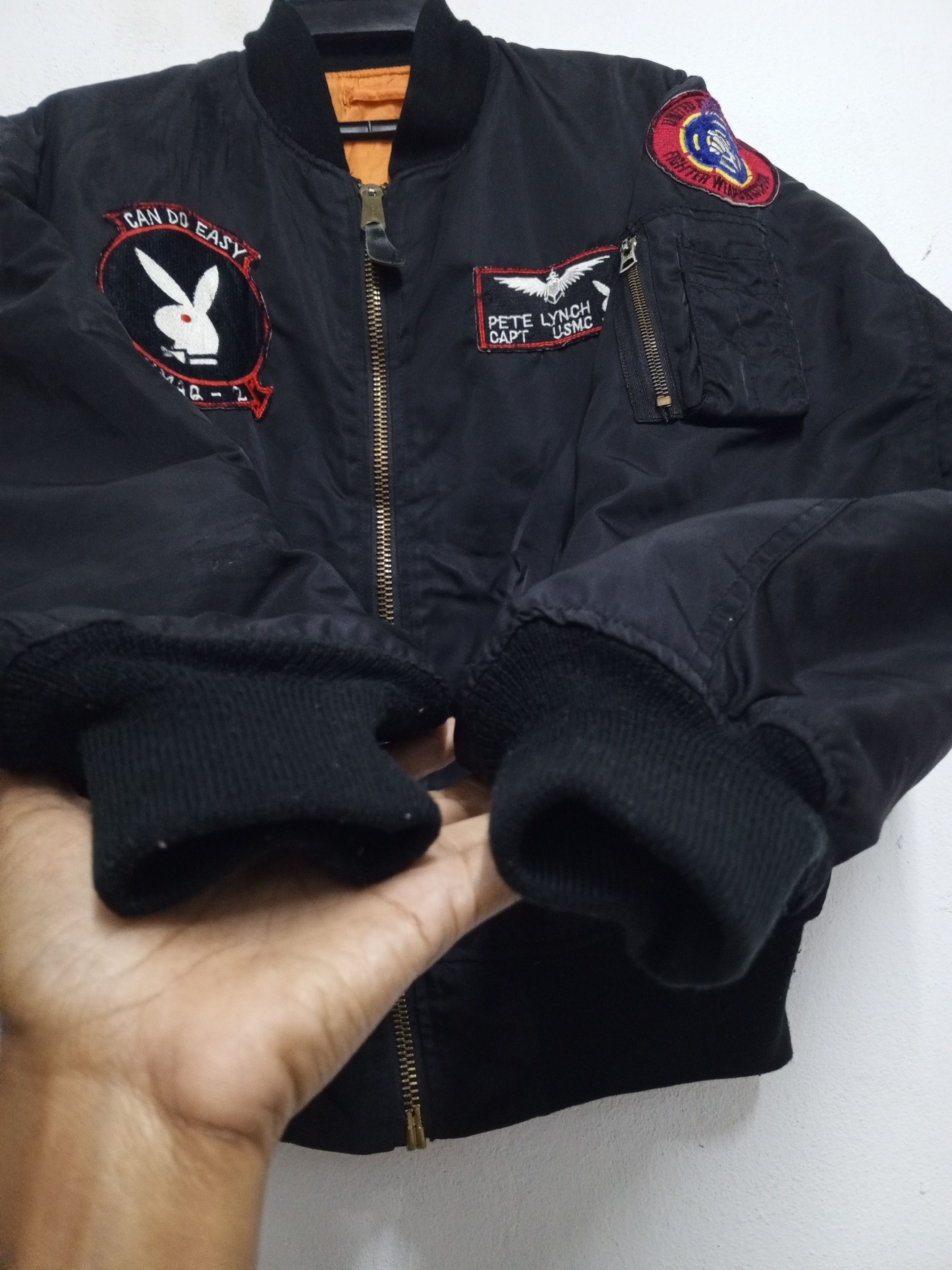 Vintage VTG TOP GUN USA BOMBER JACKET RARE Size US XL / EU 56 / 4 - 9 Thumbnail