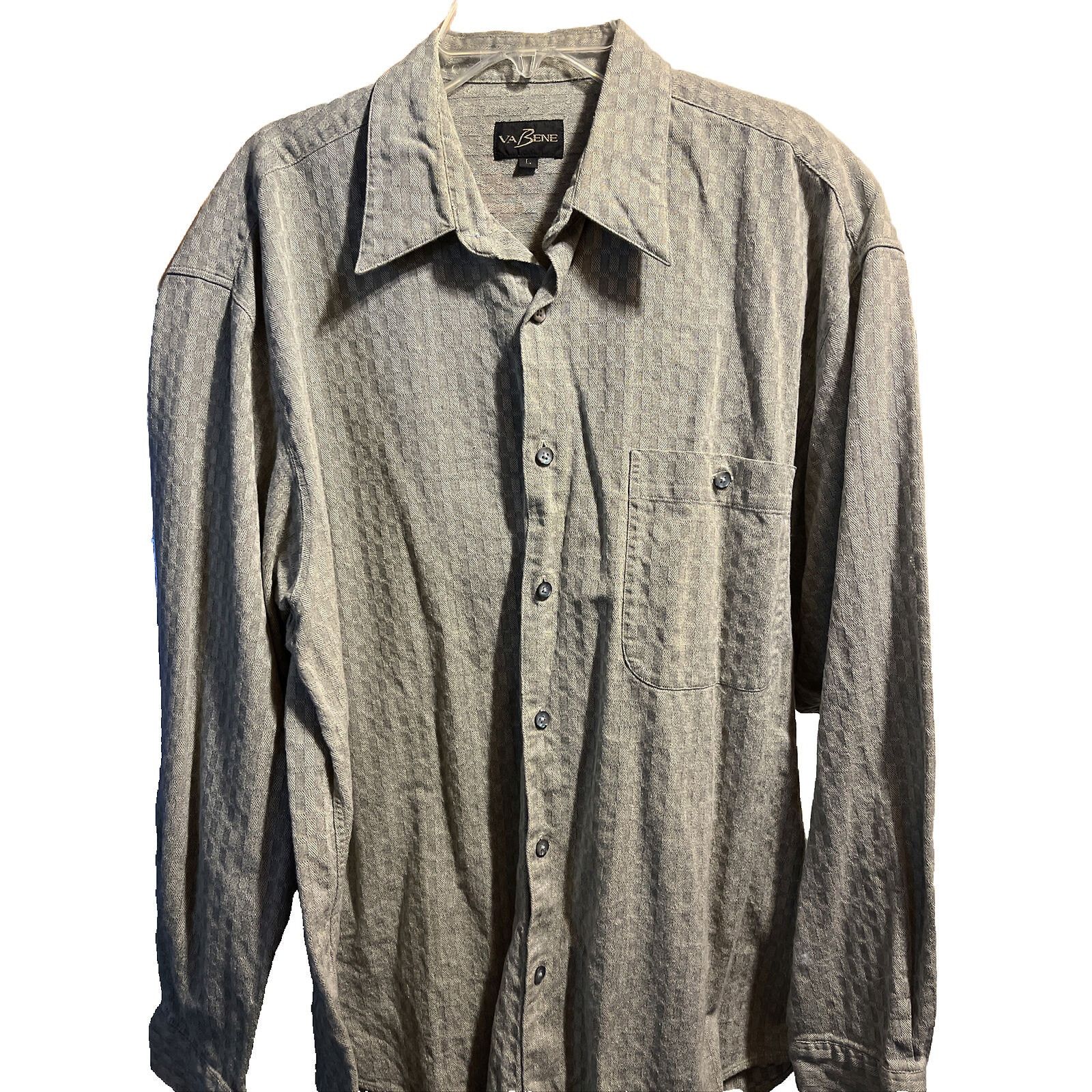 Other Va Bene VTG Men’s L Gray Check LS Button Down Cotton Shirt Size US L / EU 52-54 / 3 - 1 Thumbnail