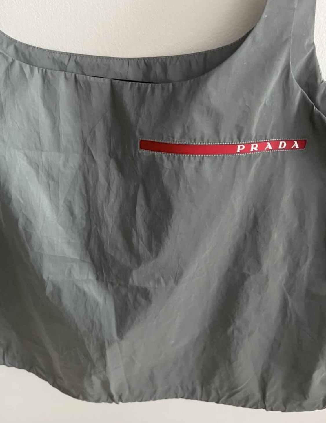 Prada Prada linea rossa SS 2021 reflective nylon tanktop Size XS / US 0-2 / IT 36-38 - 12 Thumbnail