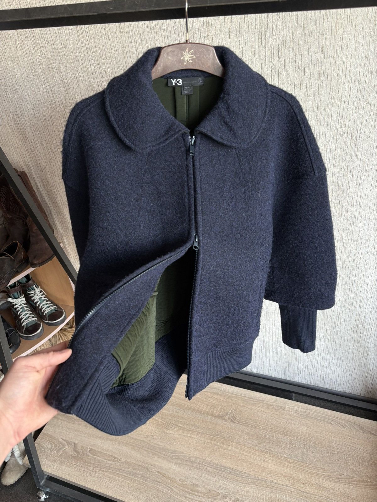 Yohji Yamamoto Yohji Yamamoto By Adidas 06/15 Wool Bomber Size M / US 6-8 / IT 42-44 - 8 Thumbnail
