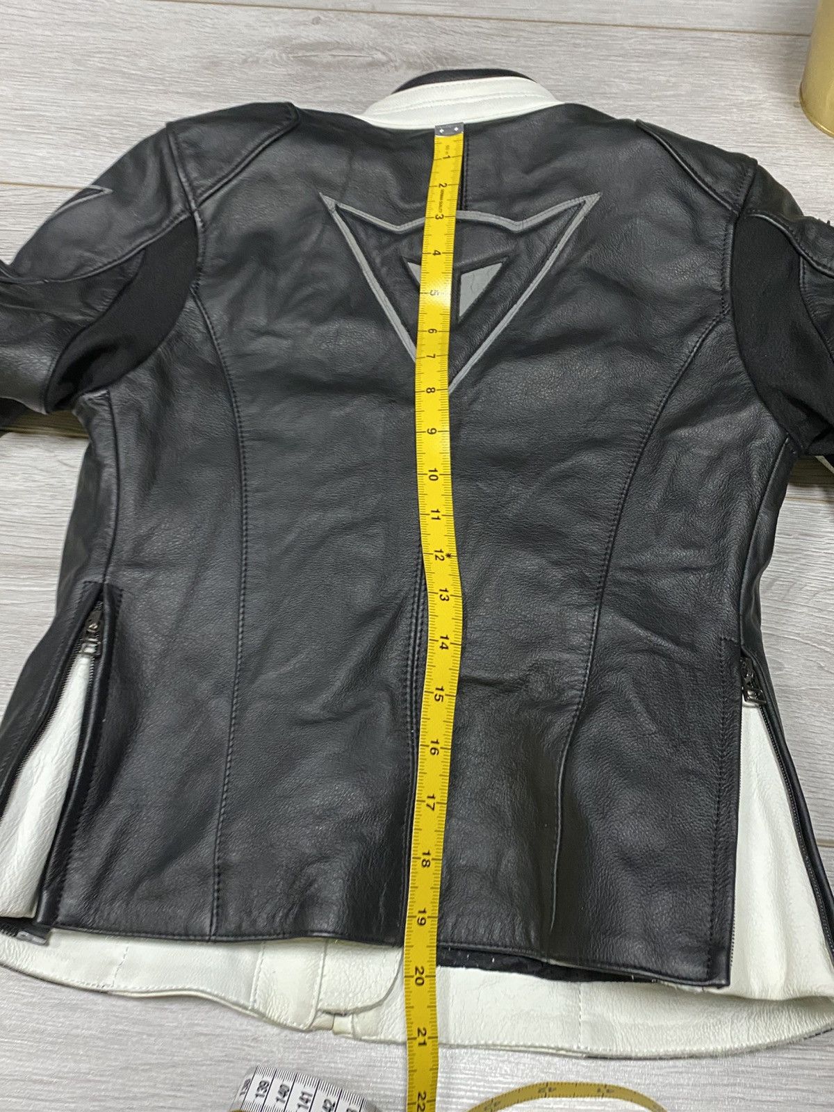 Dainese Dainese Yohji style leather big logo zip protection jacket Size S / US 4 / IT 40 - 17 Thumbnail