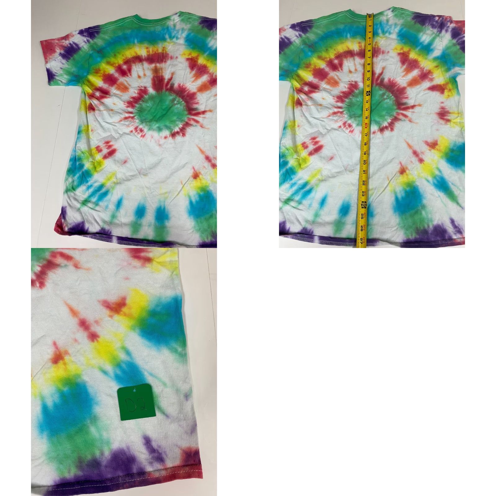 Gildan Gildan Tie Dye Mens Shirt L Short Sleeve Crew Neck T-Shirt Dryblend Classic Stars Summer Multicolor Logo Size US L / EU 52-54 / 3 - 8 Thumbnail