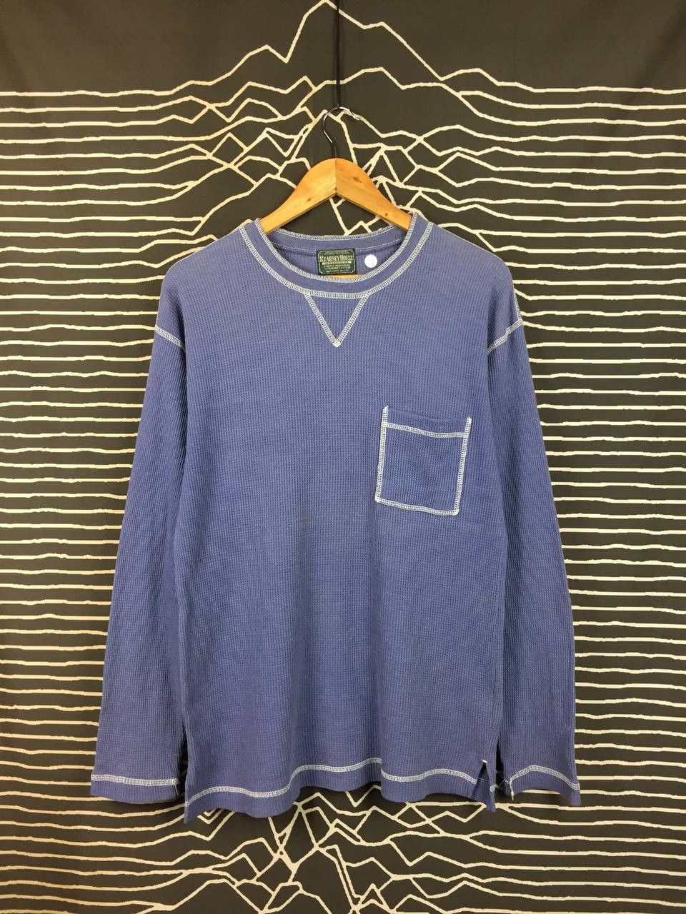 Japanese Brand Kearney House Waffle Knit Thermal Long Sleeve Tee Size L Size US L / EU 52-54 / 3 - 2 Thumbnail