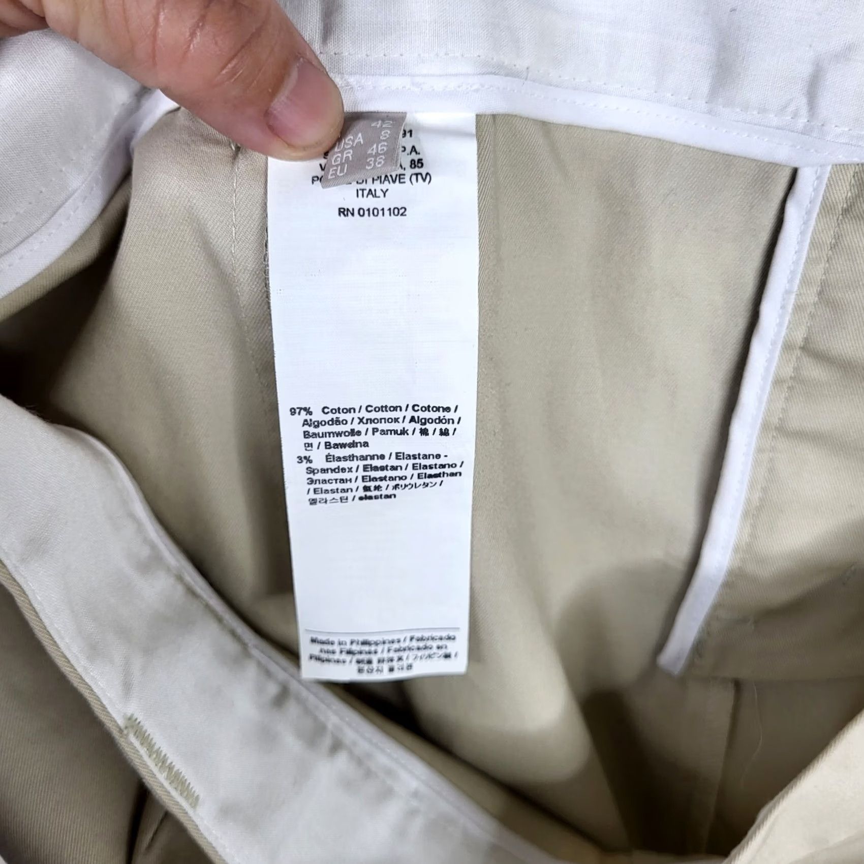 Vintage STEFANEL Women's Beige Short Pencil Skirt Size 8 Size 30" / US 8 / IT 44 - 3 Thumbnail