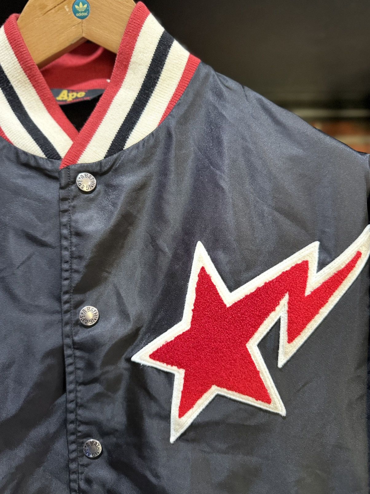 Bape Rare Bape Star Nigo Era Varsity Bomber Jacket Japan Size US M / EU 48-50 / 2 - 2 Thumbnail