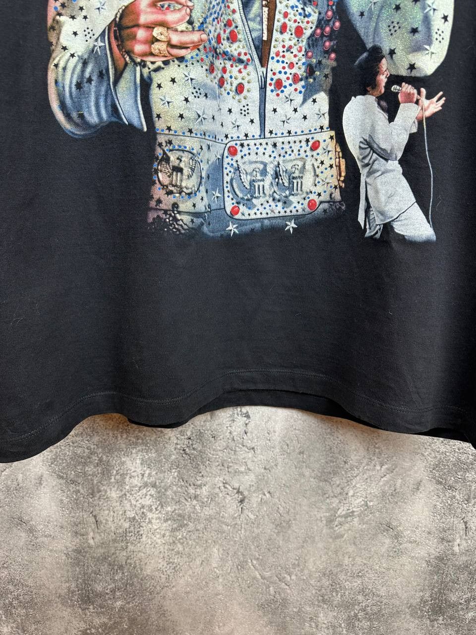 Vintage Rock Tees Elvis Presley "The King of Rock & Roll" T-Shirt Size US XL / EU 56 / 4 - 8 Thumbnail