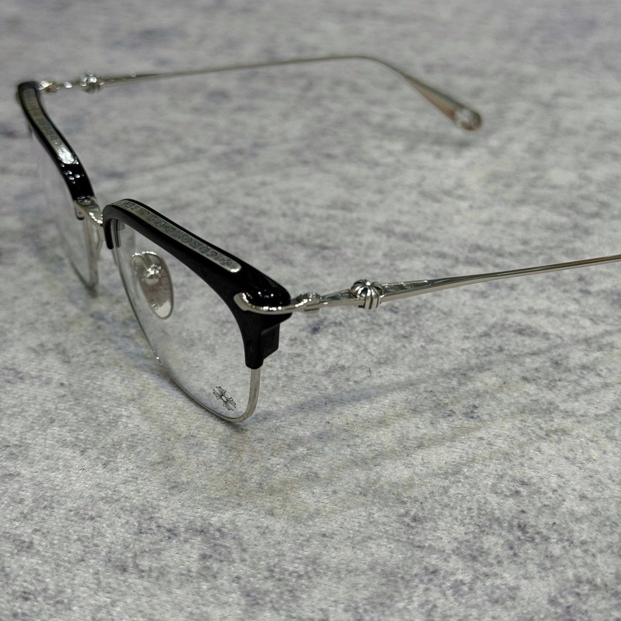 Chrome Hearts CHROME HEARTS SLUNTRADICTION (54) BLACK/SHINY SILVER Size ONE SIZE - 2 Thumbnail