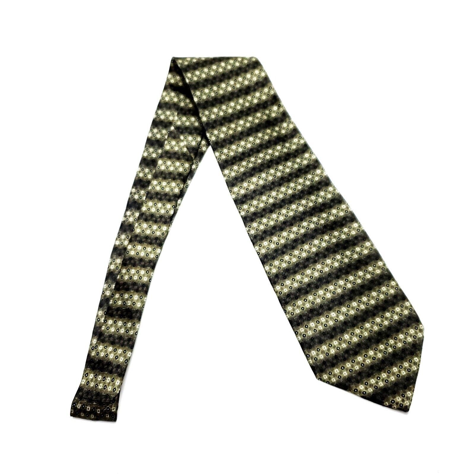 Vintage Monterey Bay Silk Tie J Blades & Co Green Woven Wide Size ONE SIZE - 6 Thumbnail