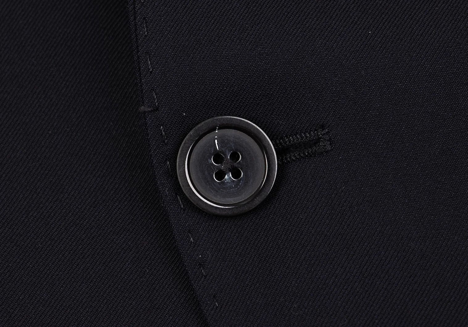 Emporio Armani Glossy Wool Stitch Design Peak Lapel Jacket Navy 46 Size US S / EU 44-46 / 1 - 10 Thumbnail