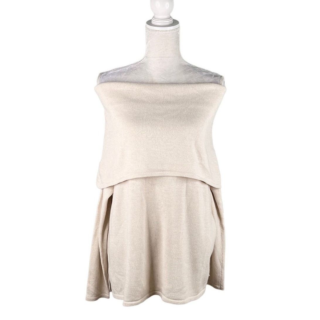 Other Sugarlips Sweater Off Shoulder M/L Cream Long Sleeve New Size L / US 10 / IT 46 - 14 Thumbnail