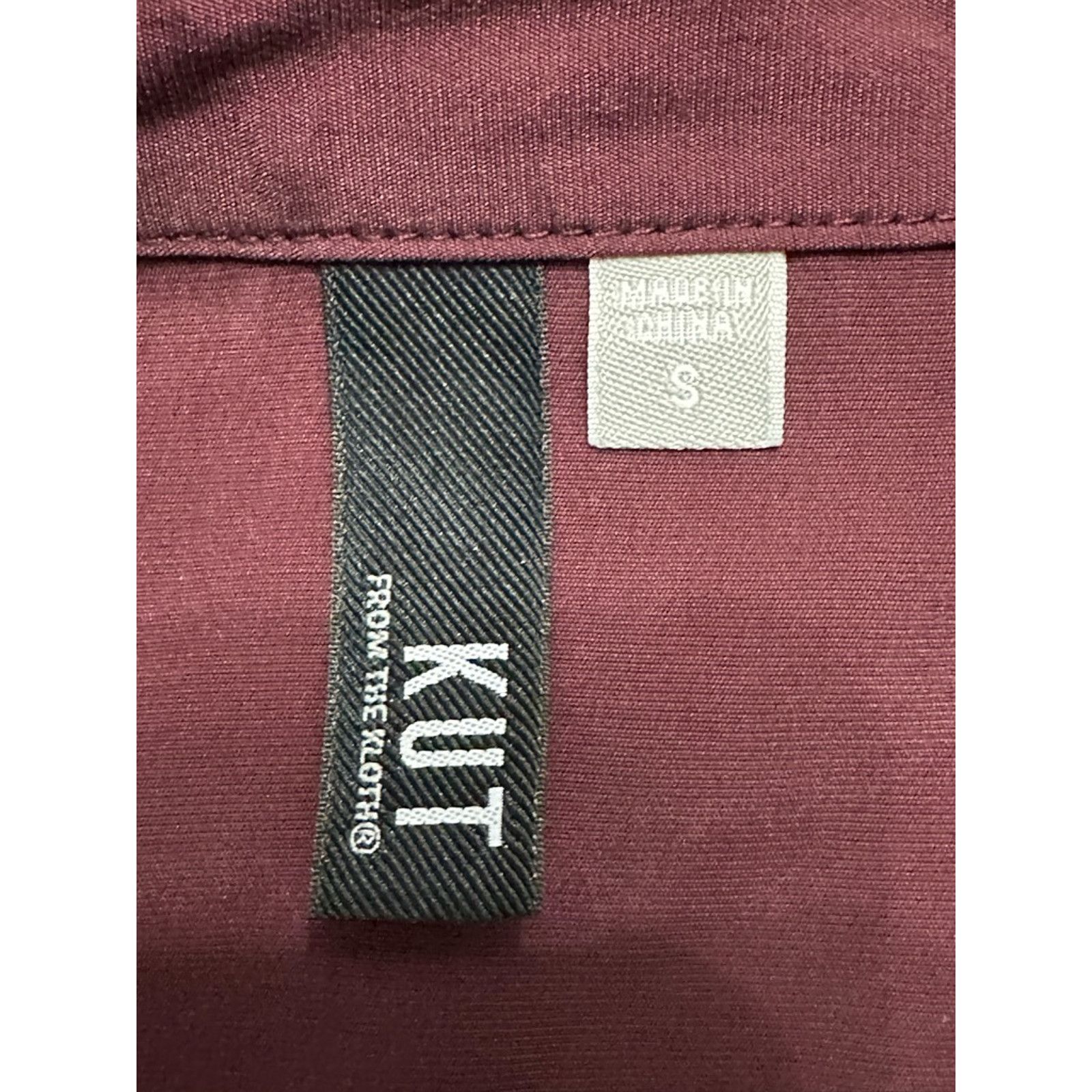 Other Kut From The Kloth Button Up Twist Front Purple Small NWOT Size S / US 4 / IT 40 - 10 Thumbnail