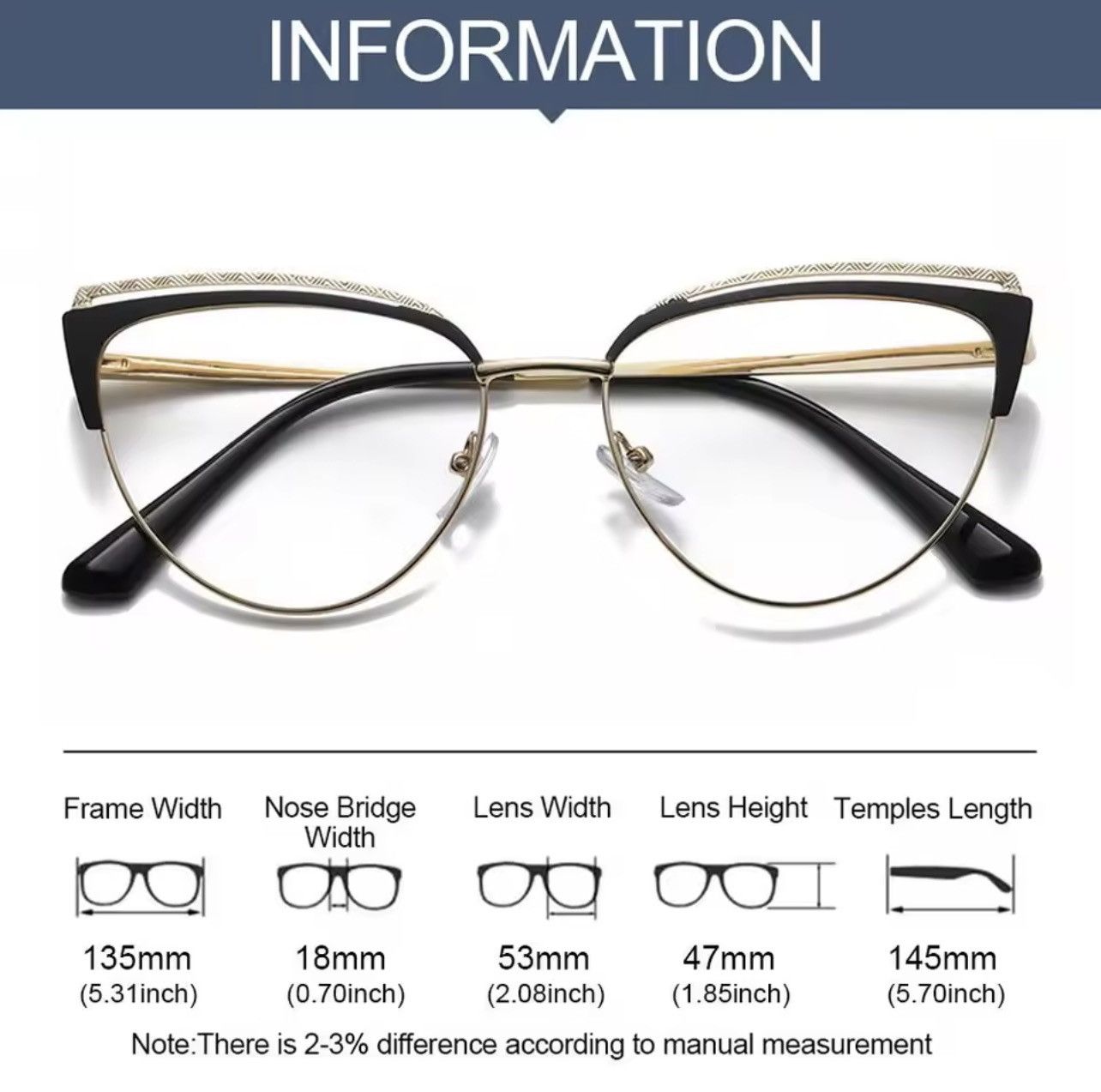 Other Classic Cat-eye Metal Multi-color Women's Photochromic Size ONE SIZE - 5 Thumbnail