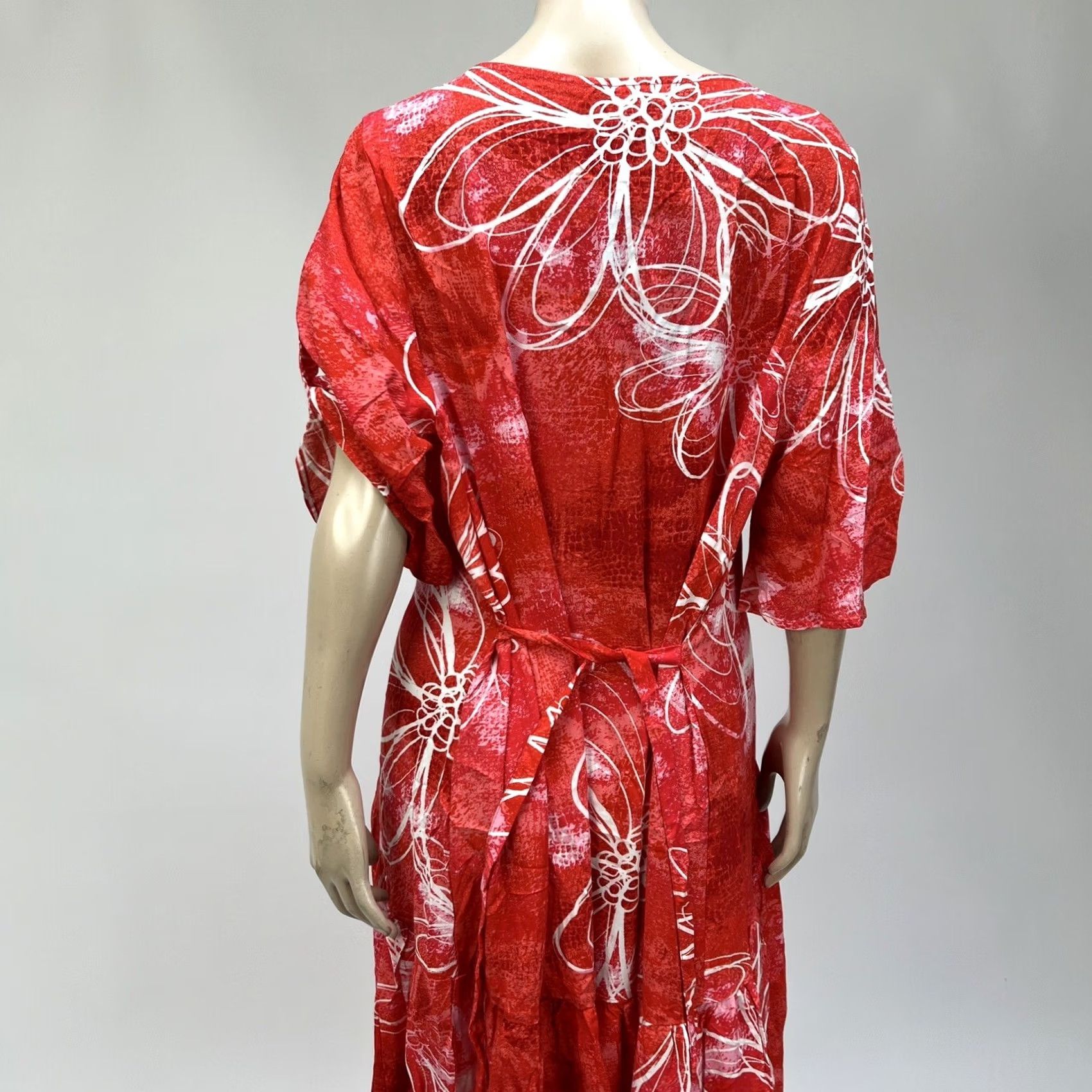 Avenue Avenue Red Floral Party Dress Plus Size 20 Rayon Size 3XL / US 20-22 - 5 Thumbnail