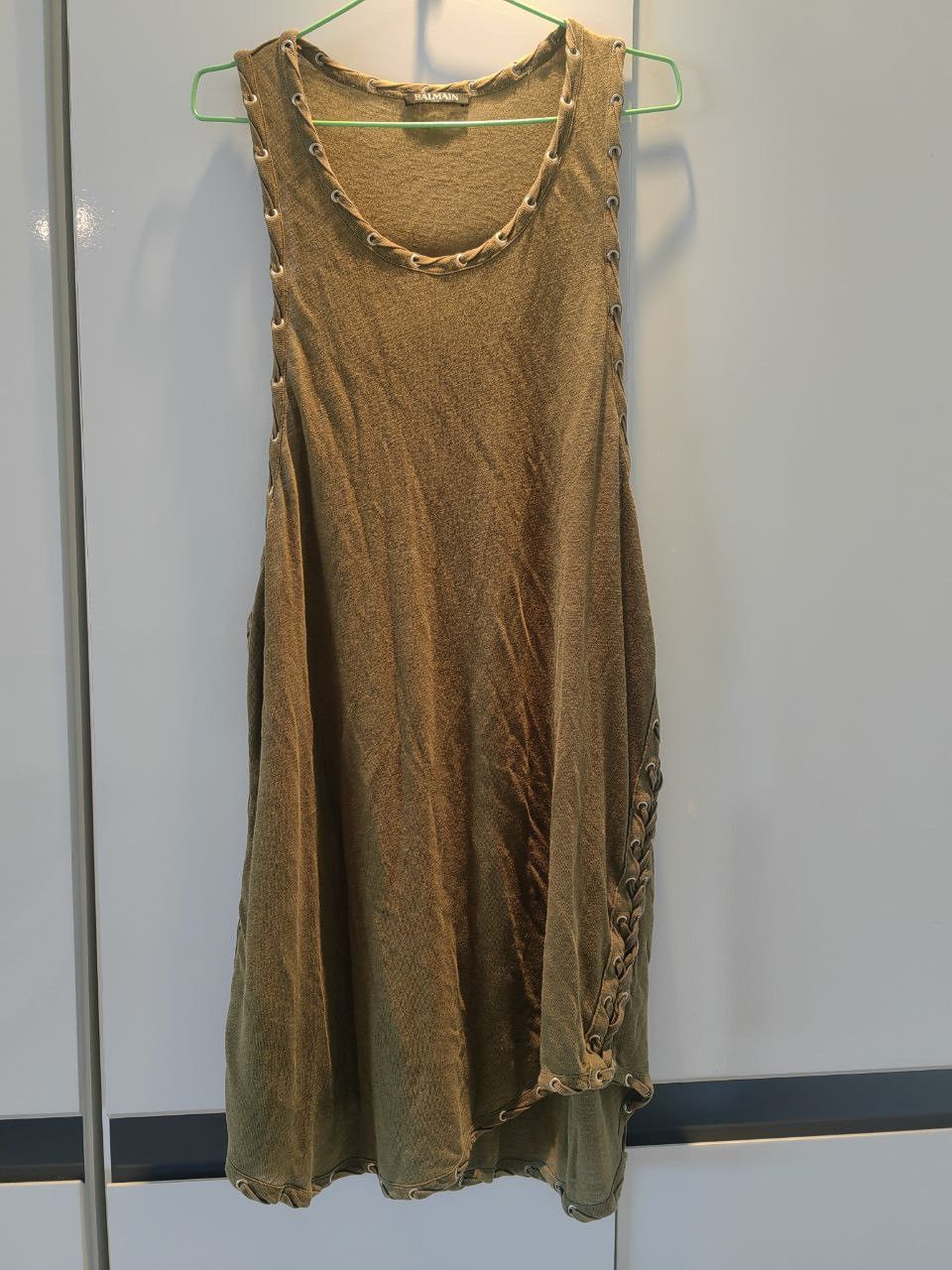 image of Balmain Unique Tank in Green, Men's (Size XL)