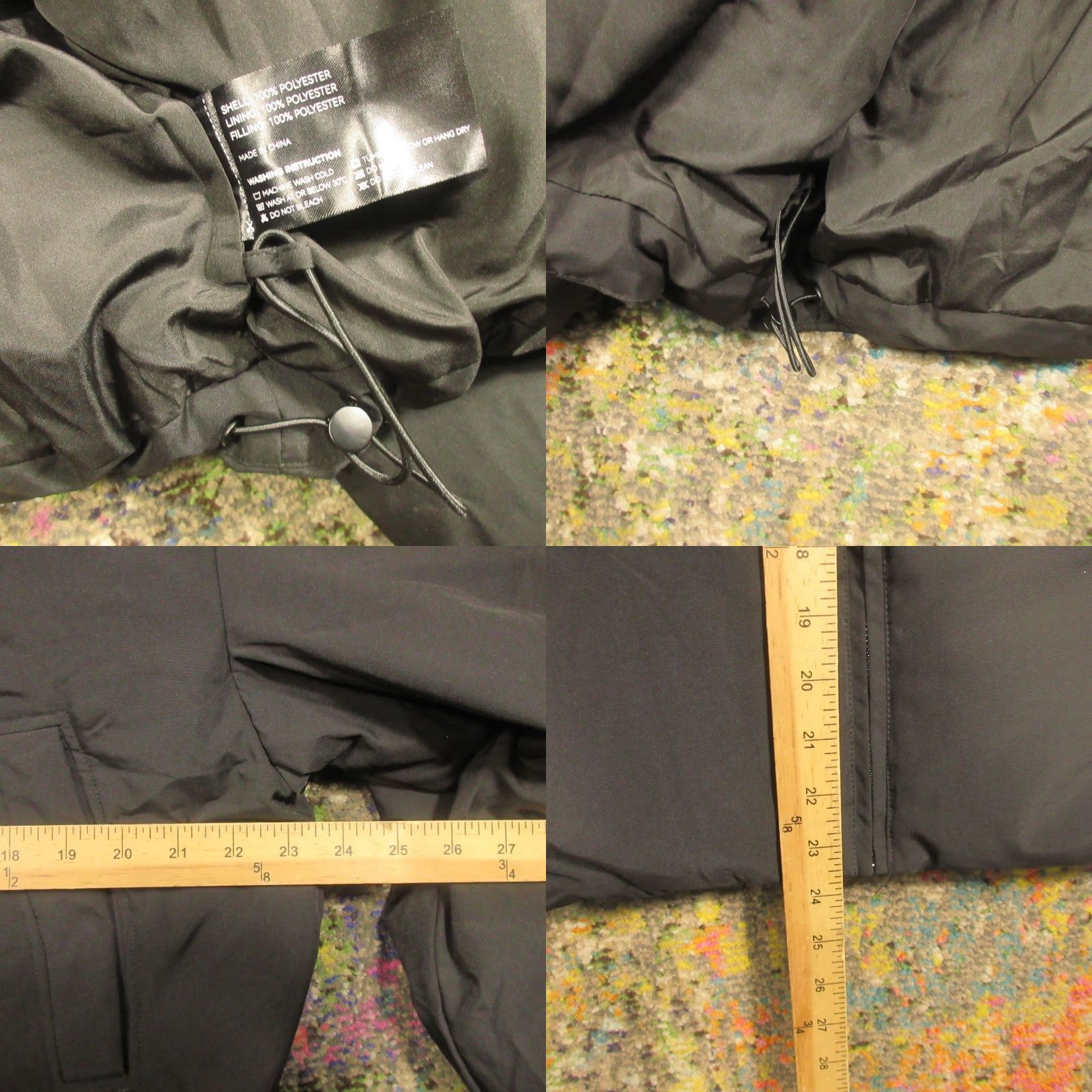 Vintage Purepear Cropped Down Jacket Large Womens Black Sherpa Collar Stand Up Neck NEW Size L / US 10 / IT 46 - 8 Thumbnail