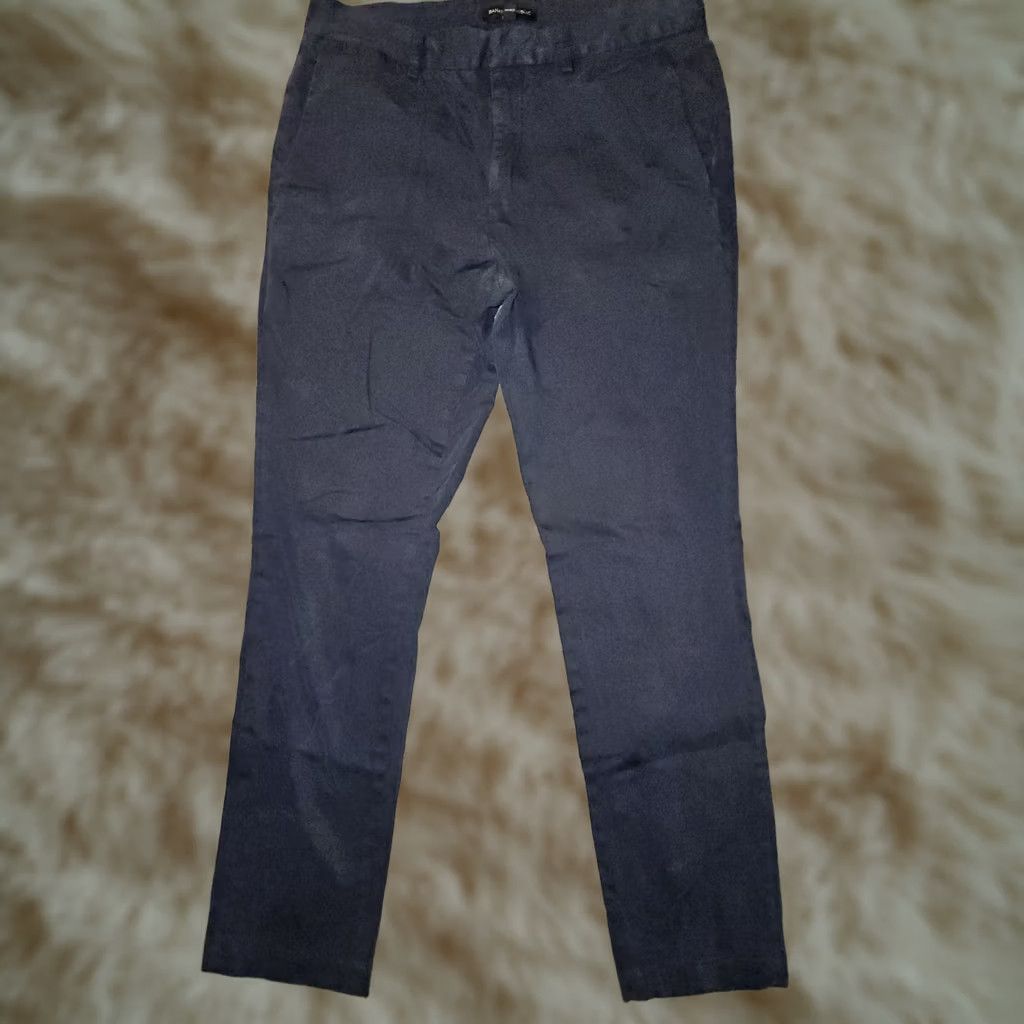Banana Republic Banana Republic Slim Fit Chino Pants Men 31 32 Blue Mid Rise Stretch Flat Front Solid Preppy Size US 31 - 1 Thumbnail