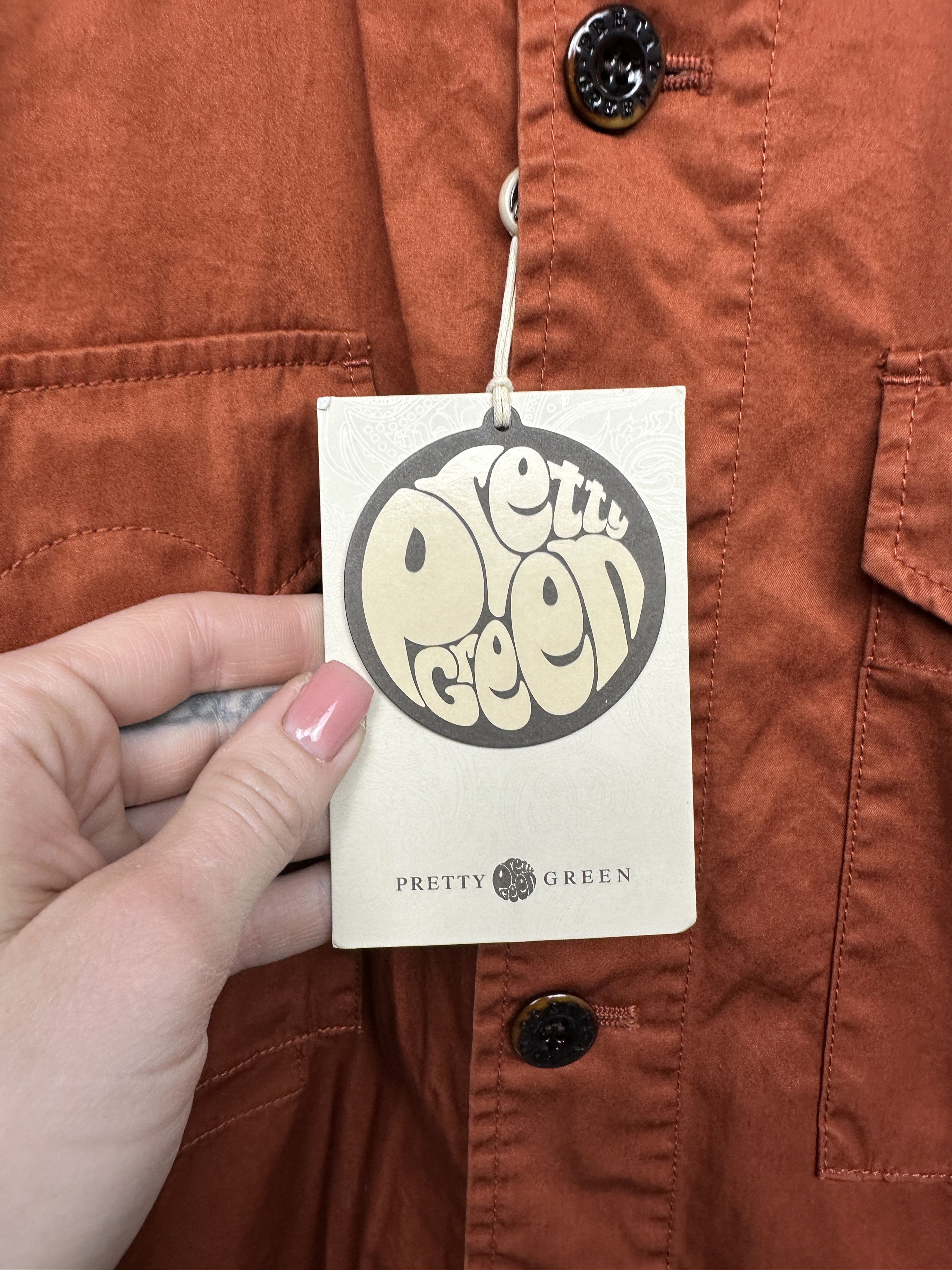 Pretty Green NEW! Pretty Green Mens Through Overshirt Jacket Size US XL / EU 56 / 4 - 3 Thumbnail