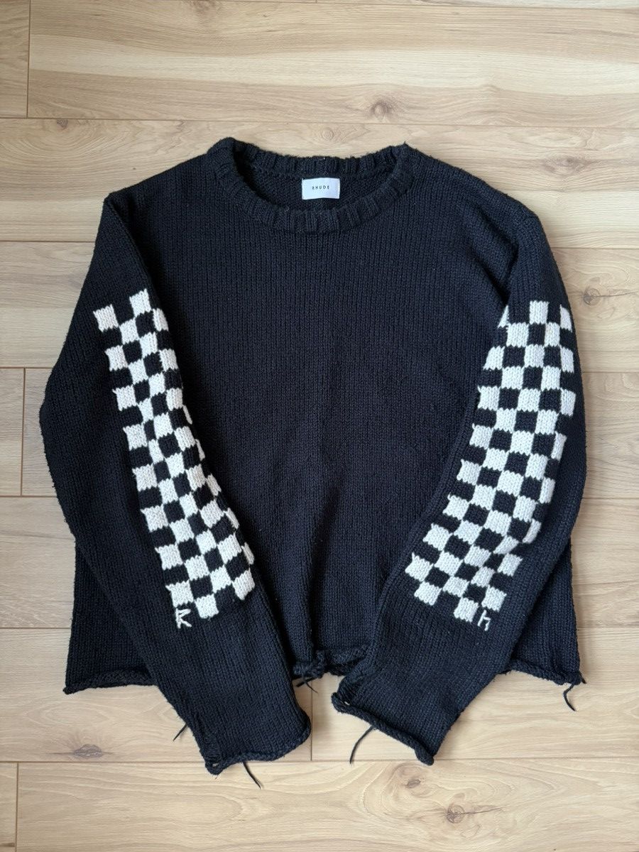 Rhude Rhude Rhacer hand knit sweater Size US L / EU 52-54 / 3 - 3 Thumbnail