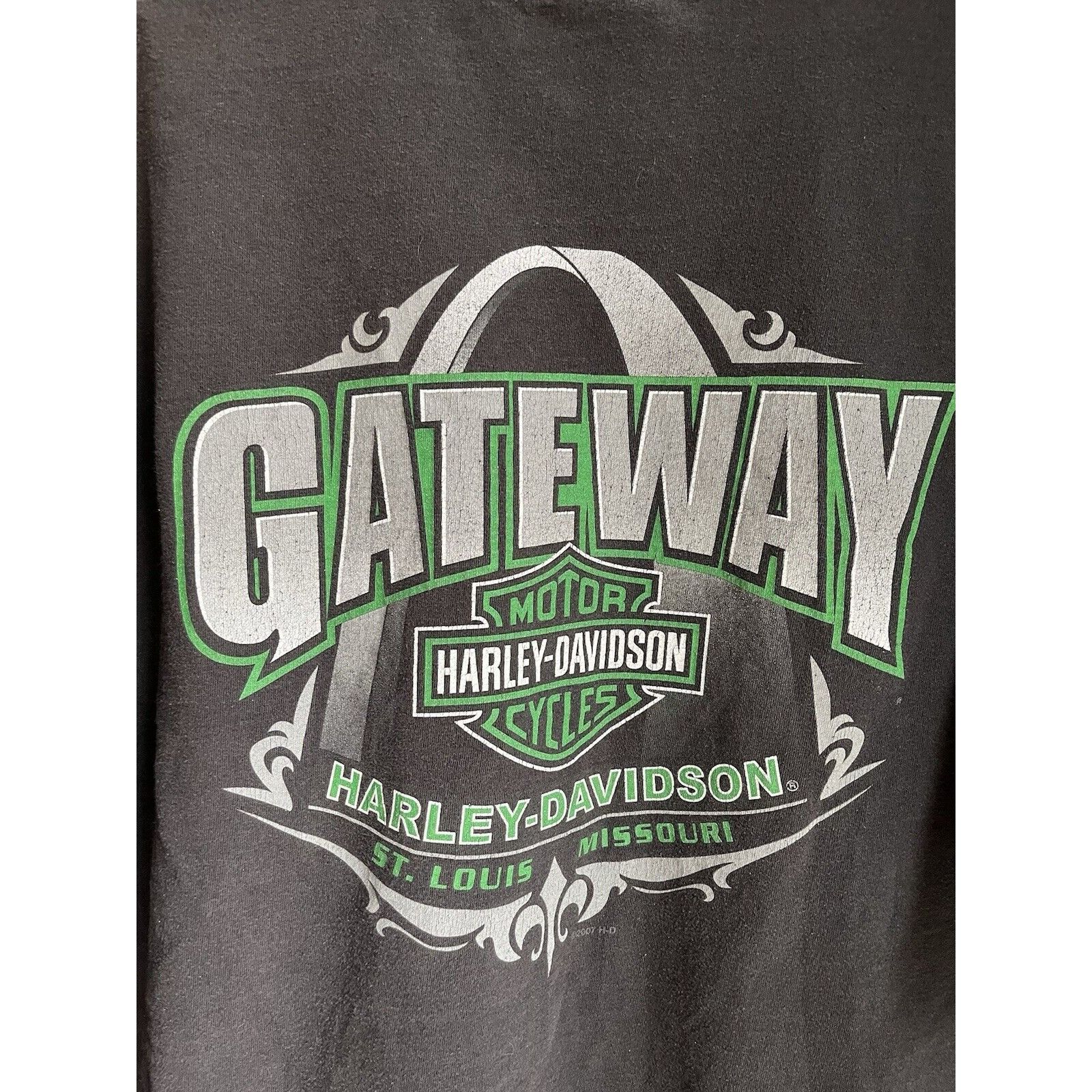 Harley Davidson VINTAGE STYLE HARLEY DAVIDSON BLACK T SHIRT SIZE XXXL Y2K Size US XXL / EU 58 / 5 - 4 Thumbnail