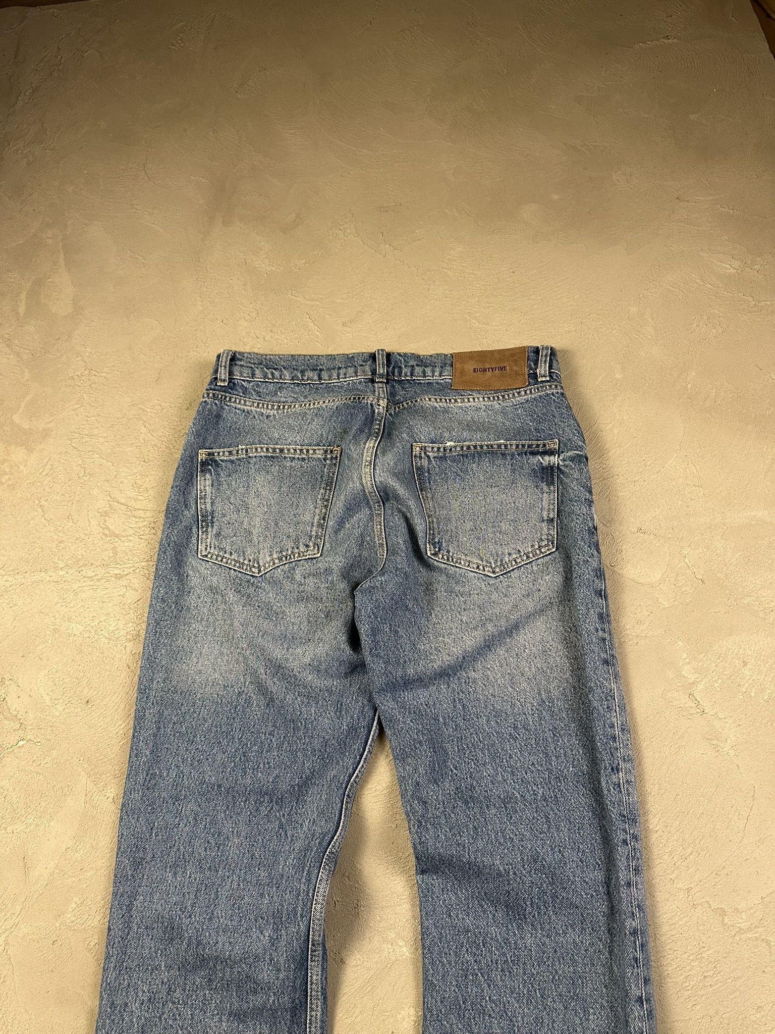 Japanese Brand Eightyfive Avant Garde Oversized Faded Distressed Jeans Size US 32 / EU 48 - 8 Thumbnail