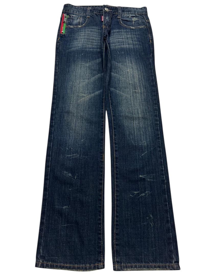 Japanese Brand 💥DSQUARED INSPIRED RUSTY MUDWASH DARK DENIM JEANS Size US 29 - 2 Thumbnail