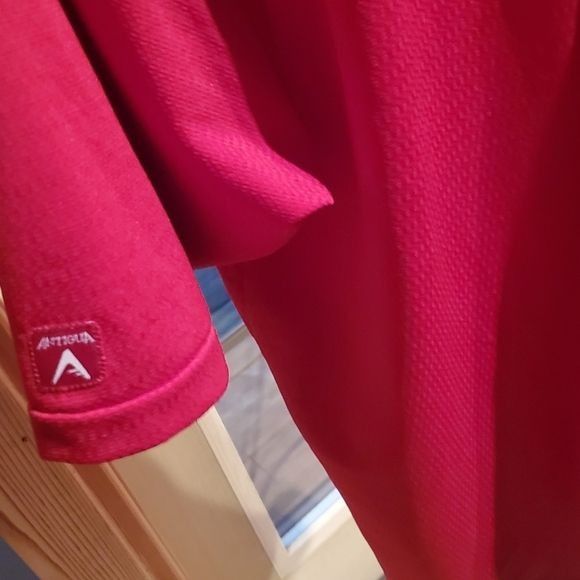 Antigua Antigua Red Embroidered Wisconsin Badgers Sz. L Polo Shirt Size US L / EU 52-54 / 3 - 4 Thumbnail