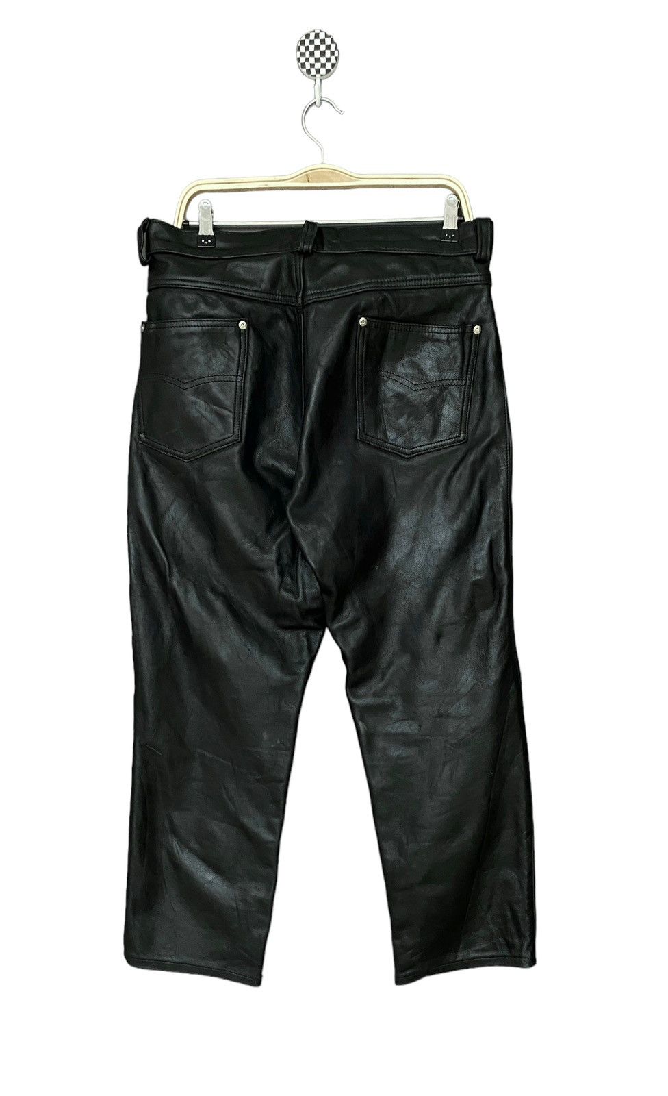 Schott Vintage Brand Schott Made In Usa leather Pants 1990s Size US 32 / EU 48 - 2 Thumbnail