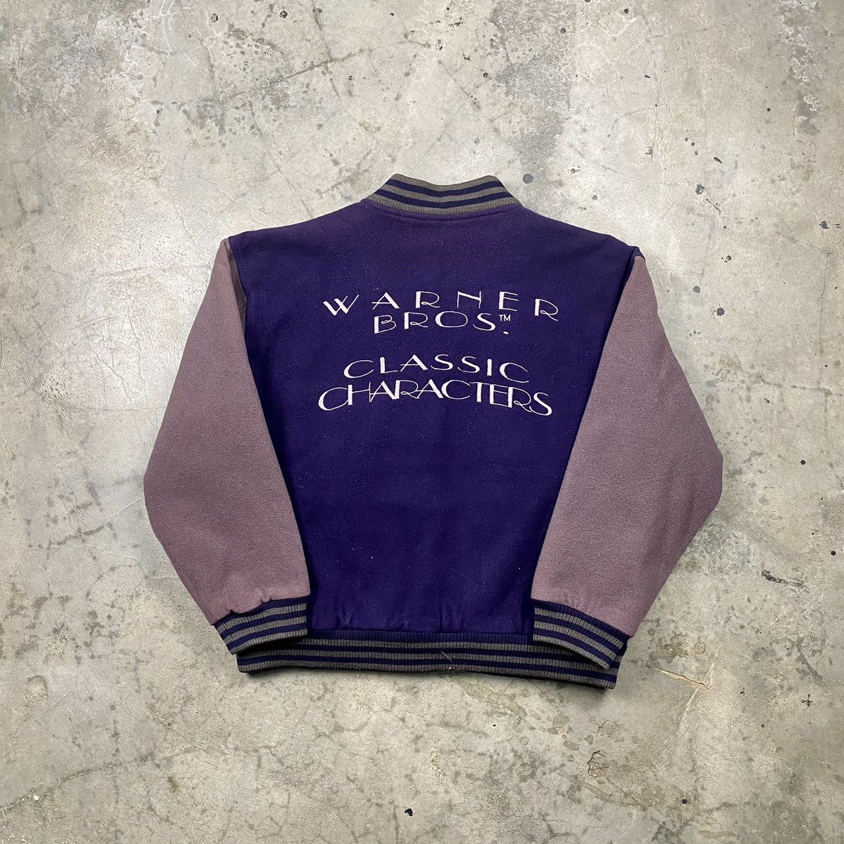 Vintage × Warner Bros Grail 90s Warner Bros Looney Tunes Wool Varsity Jacket Size US M / EU 48-50 / 2 - 1 Thumbnail