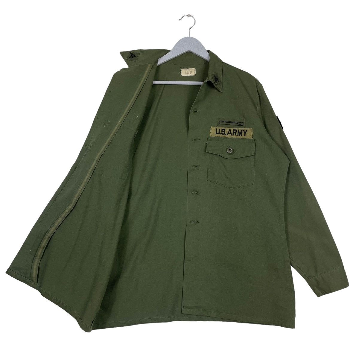 Vintage 💥VINTAGE OG ARMY US MILITARY SHIRT Size US L / EU 52-54 / 3 - 8 Thumbnail