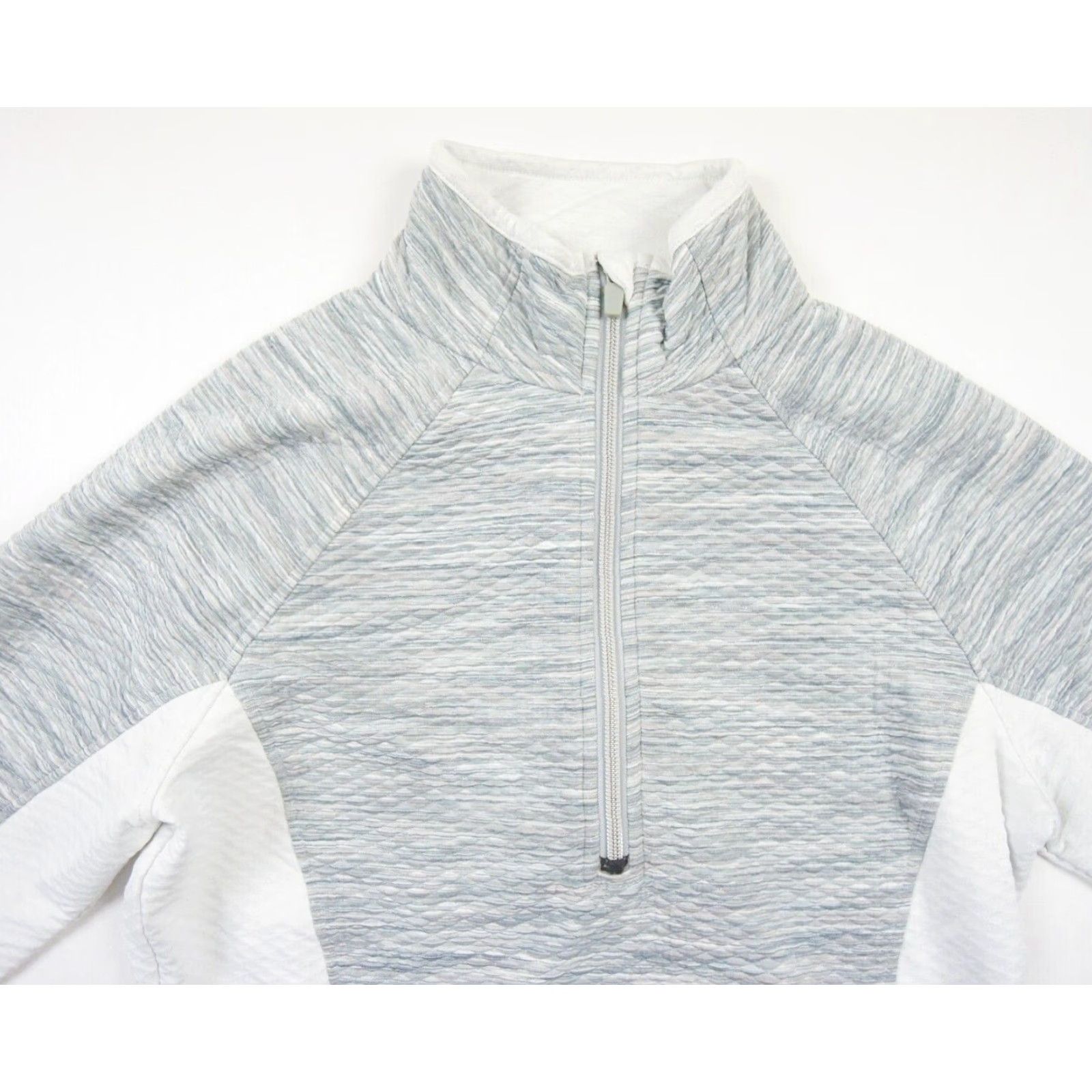Athleta Athleta Sweater Womens Medium Gray 1/4 Zip Pullover Thumbhole Mock Neck Ladies Size M / US 6-8 / IT 42-44 - 2 Thumbnail