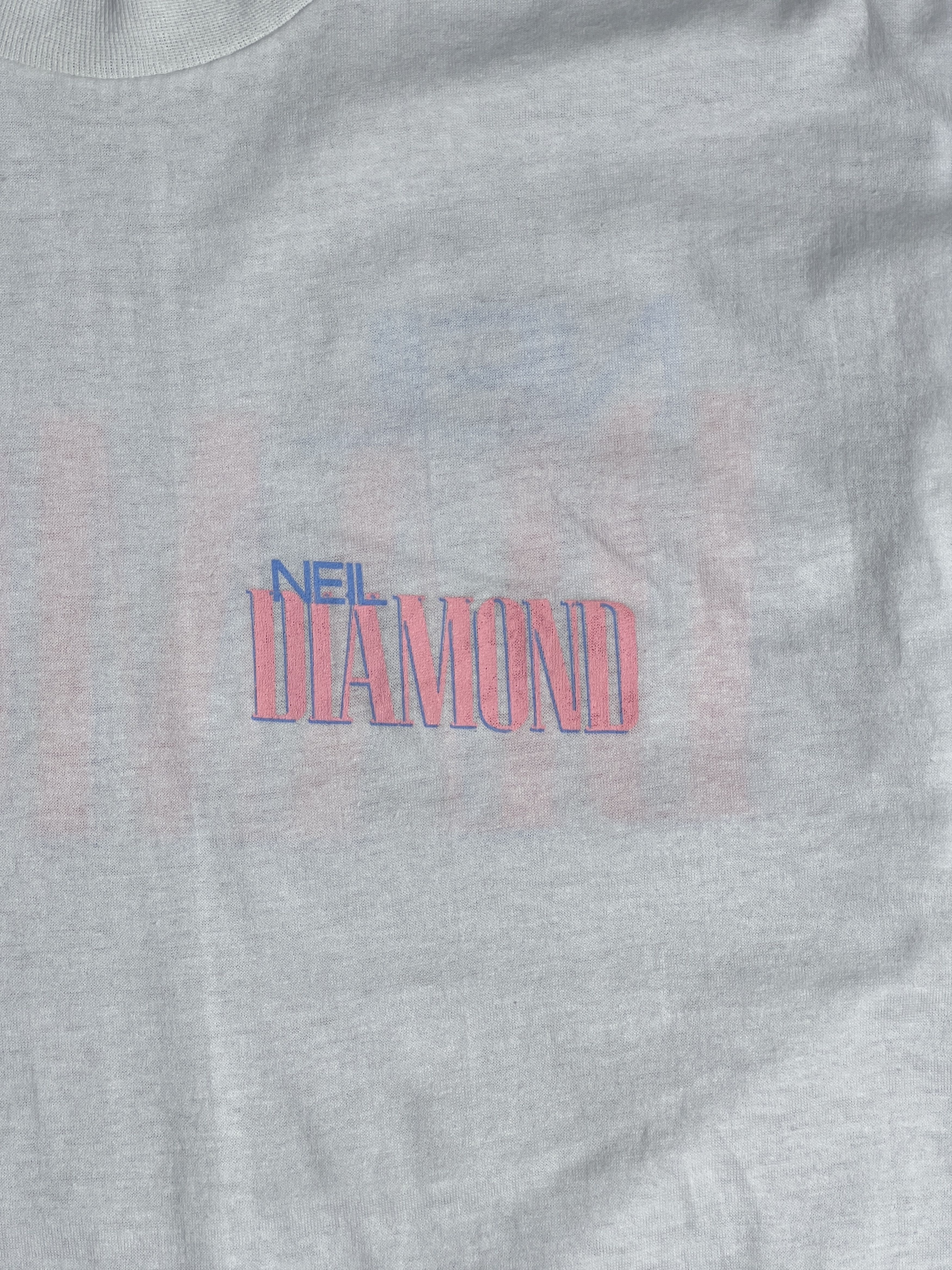 Band Tees Vintage 80s Neil Diamond Band Tee (XL) GTME208 Size US XL / EU 56 / 4 - 7 Thumbnail