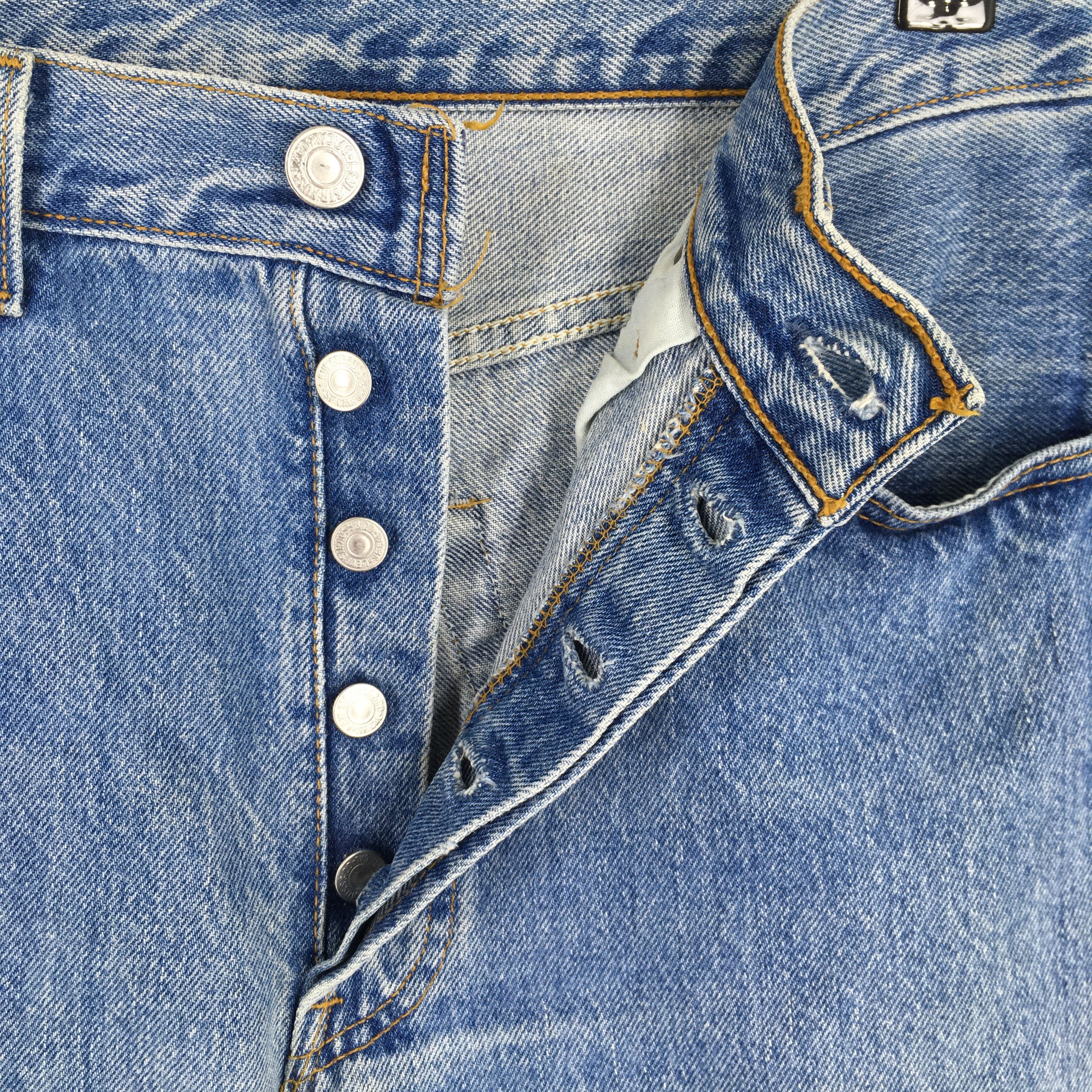 Levi's Size 29x29.5 Vintage 90's Levi's 501 High Rise Jeans S1729 Size 29" - 6 Thumbnail