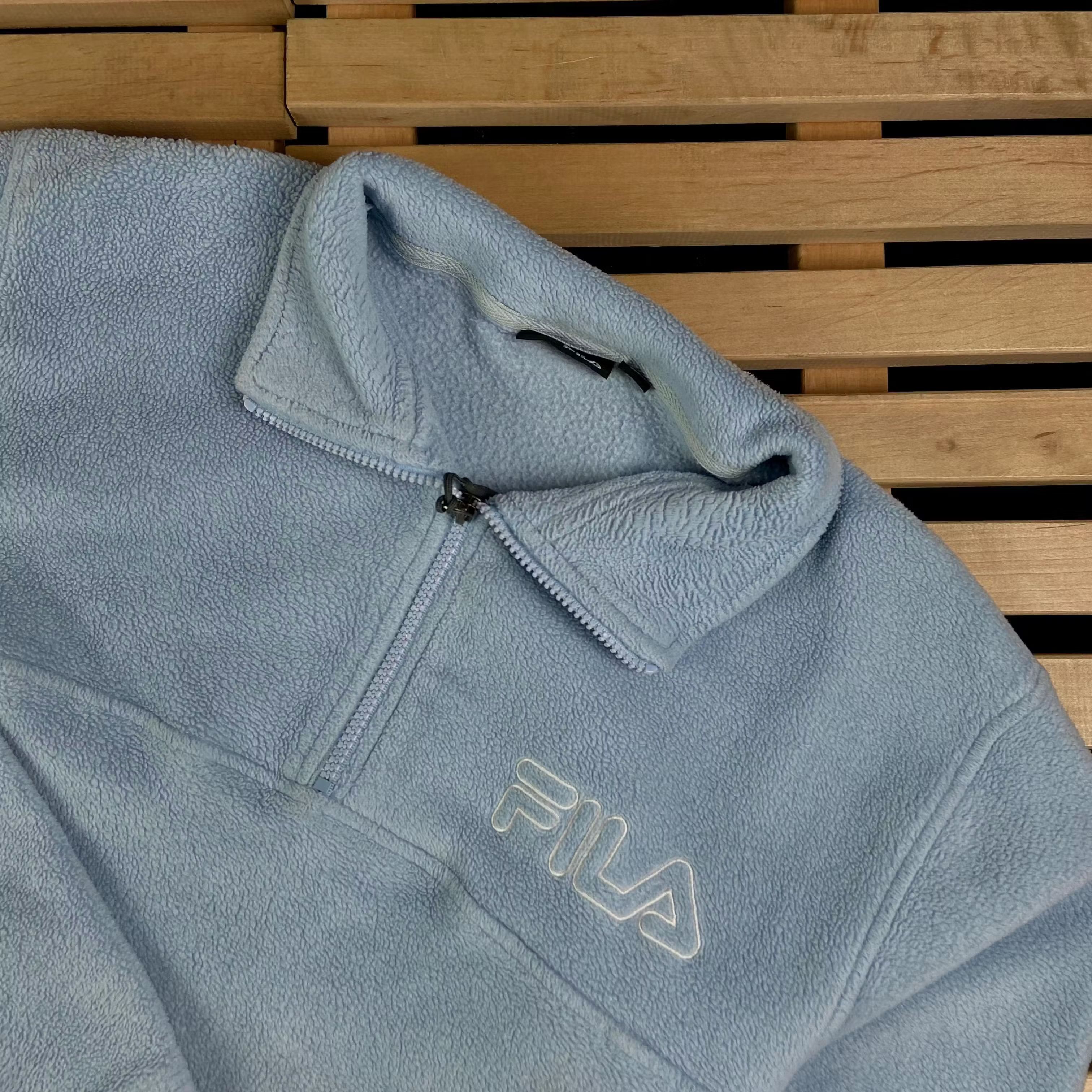 Fila × Vintage Mens Fleece Pullover Sweatshirt Fila Vintage Size M Size US M / EU 48-50 / 2 - 2 Thumbnail