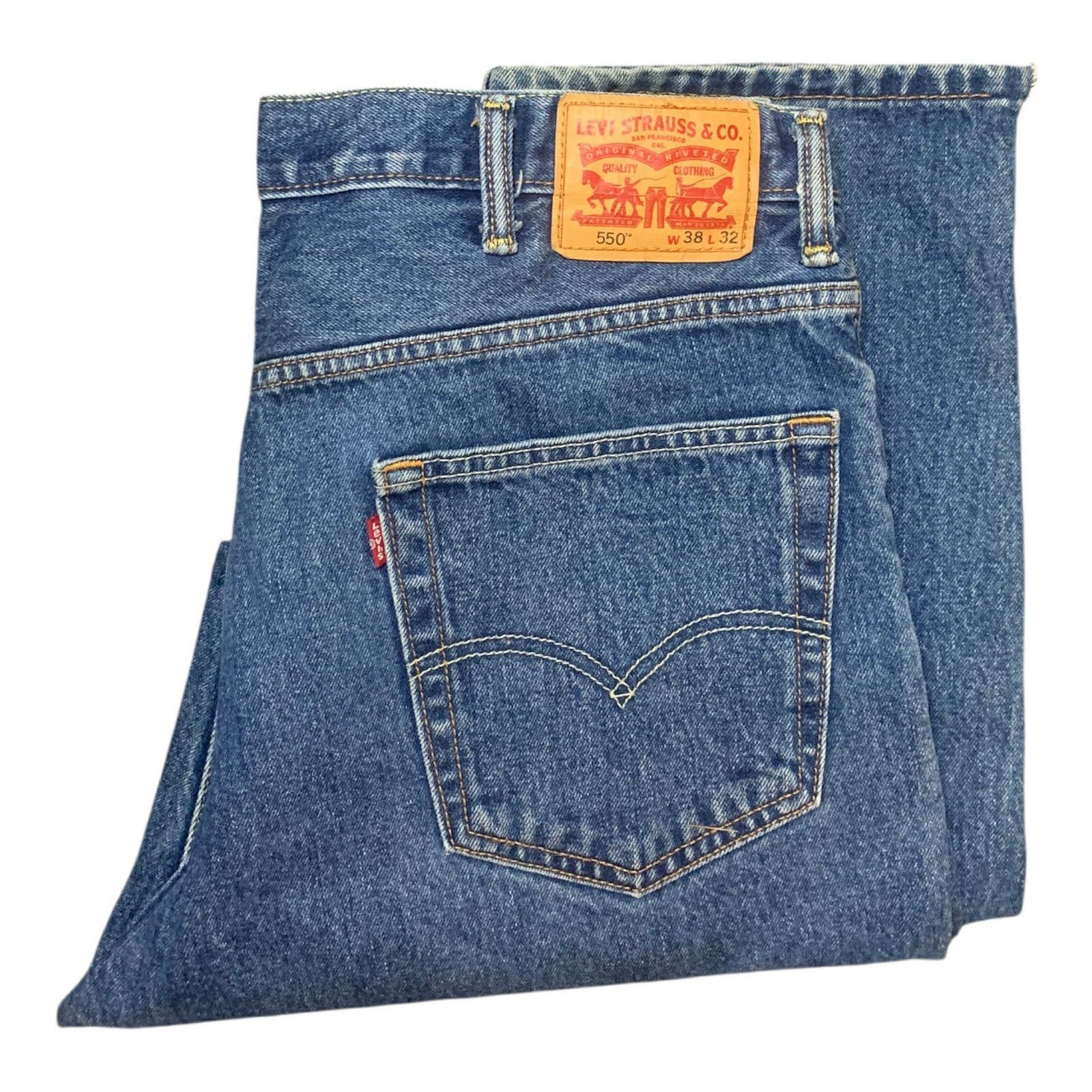 Levi's Levi's 550 Jeans Relaxed Straight Regular Tapered 38x32 Size US 38 / EU 54 - 5 Thumbnail