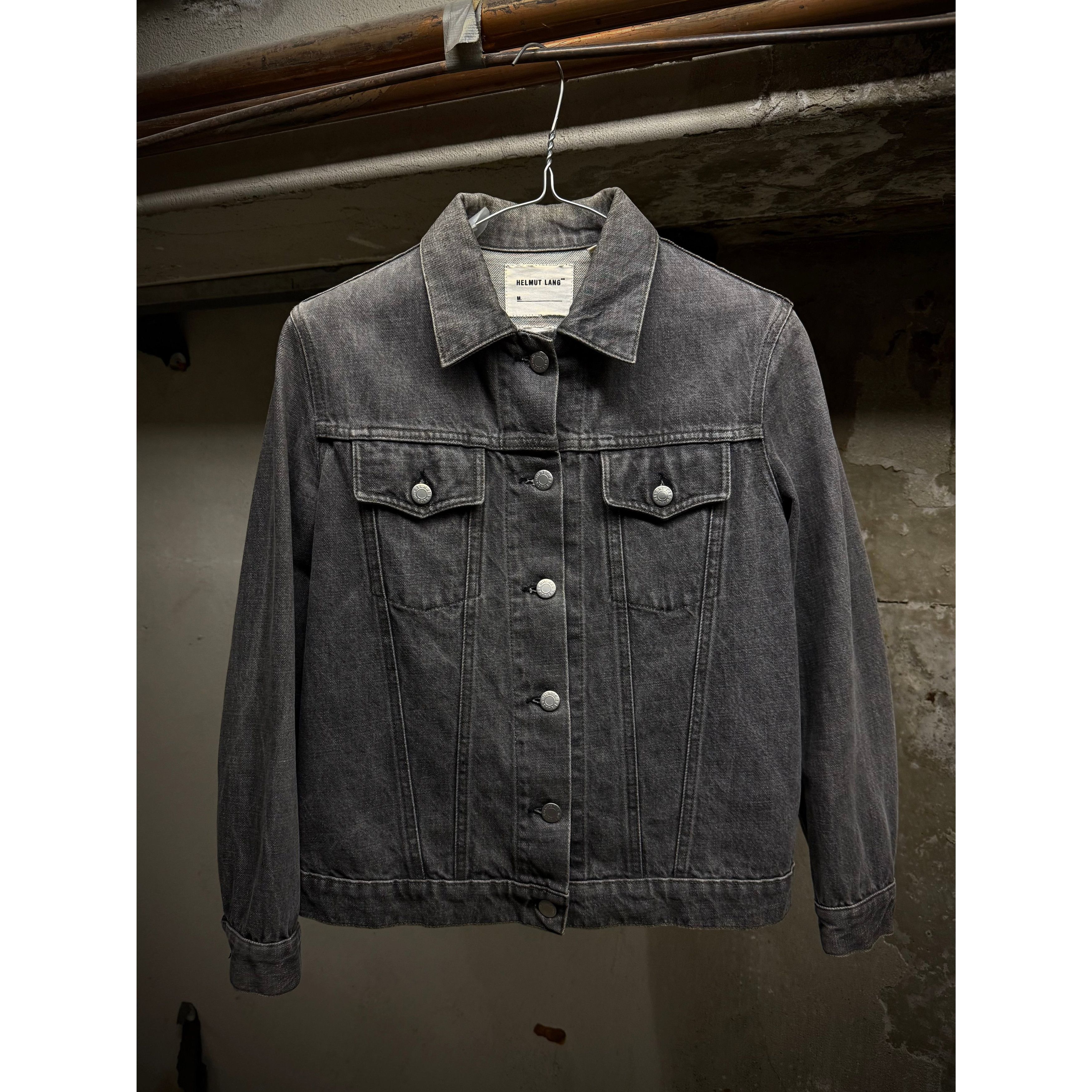 Helmut Lang Helmut Lang Early 00s Washed Grey Denim Trucker Jacket Size US XS / EU 42 / 0 - 1 Thumbnail