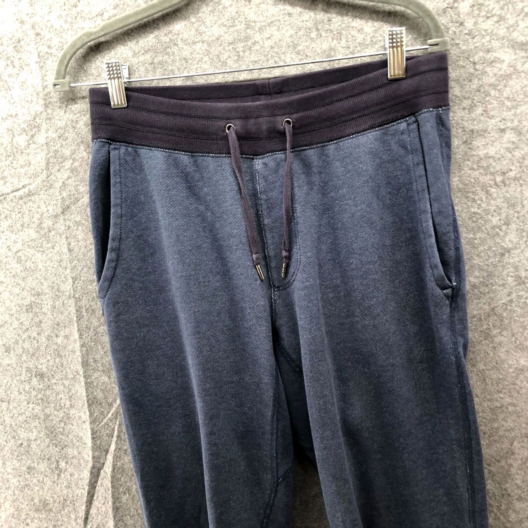 Uniqlo Uniqlo Jogger Sweatpants Mens S Blue Drawstring Fleece Lounge Cotton Blend Size US 29 - 3 Thumbnail