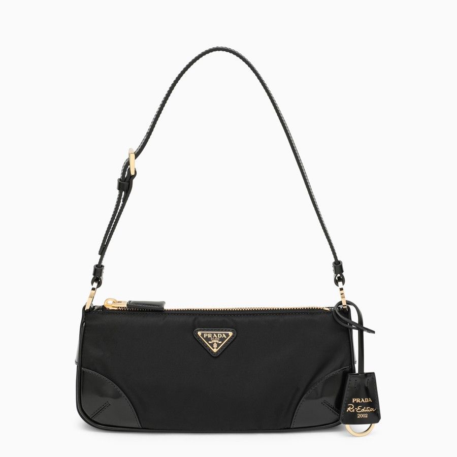 Prada o1d2blof0924 Size : OS / Shoulder Bag With Logo In Black Size ONE SIZE - 1 Thumbnail