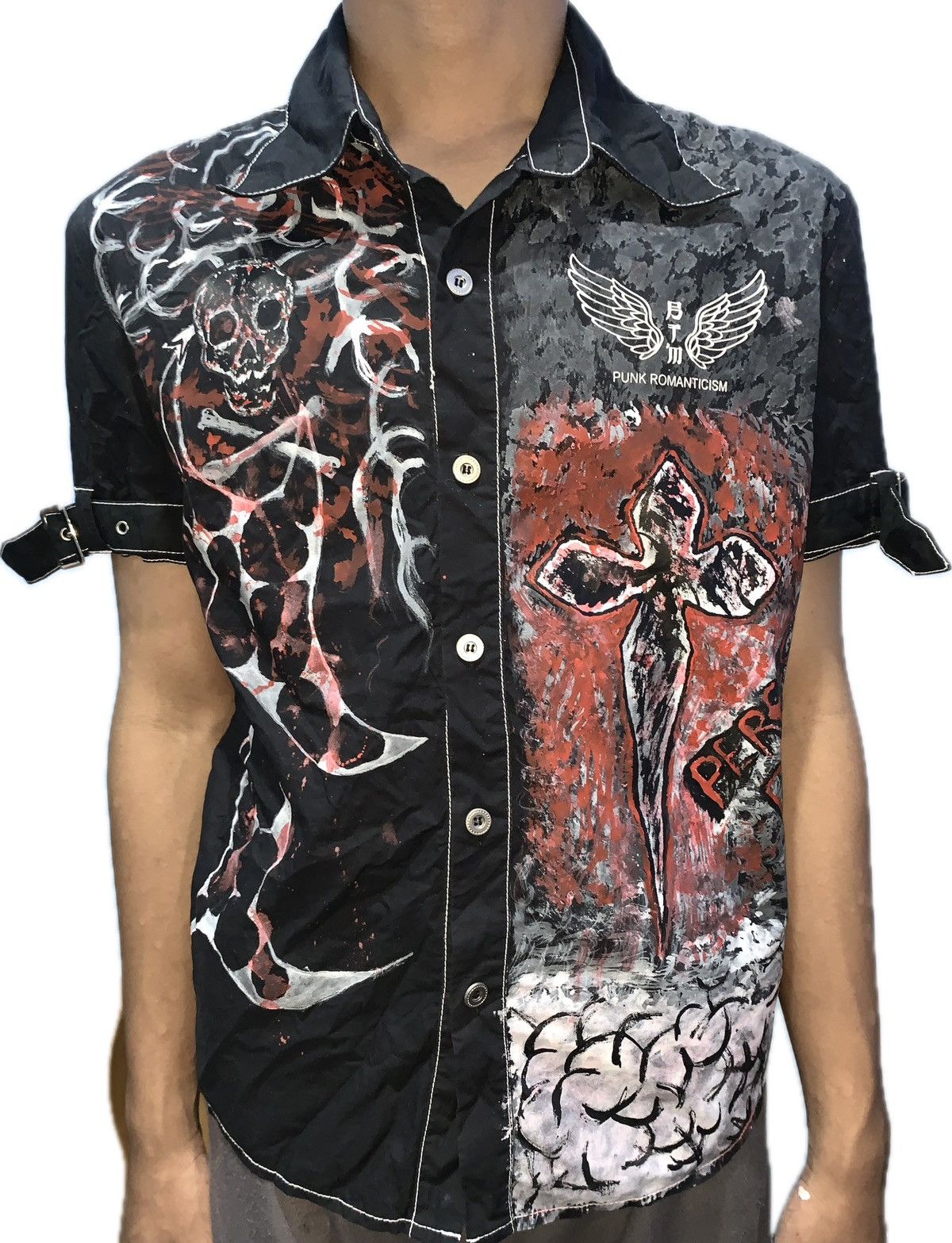 If Six Was Nine JAPANESE BTM HOMME POEM SKULL GOTHIC PUNK SEDITIONARIES VKEI Size US M / EU 48-50 / 2 - 7 Thumbnail
