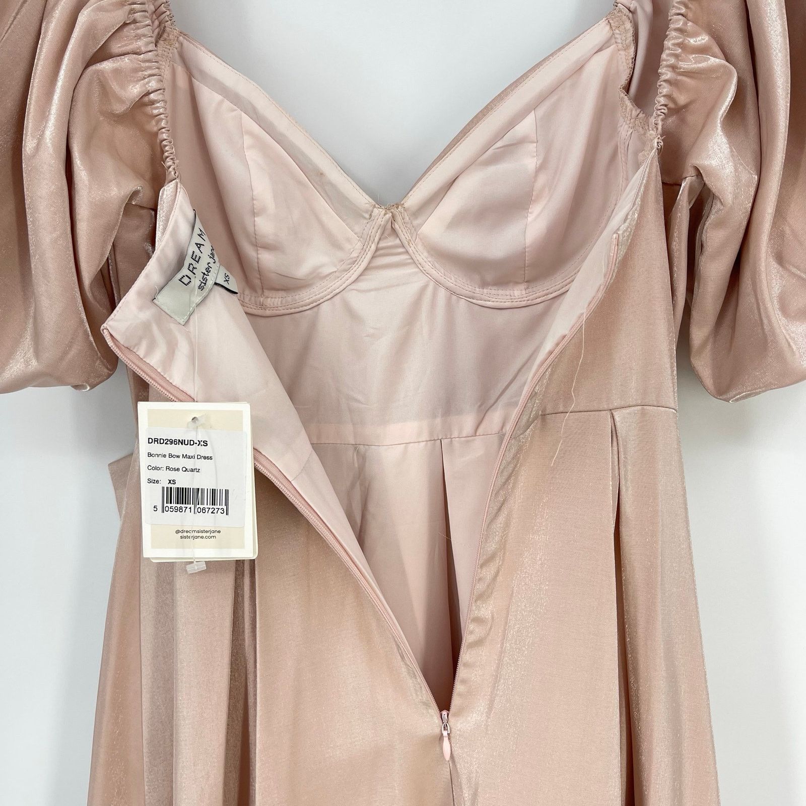 Other Sister Jane | NWT Bow Maxi Dress in Rose Quartz XS Size XS / US 0-2 / IT 36-38 - 12 Thumbnail