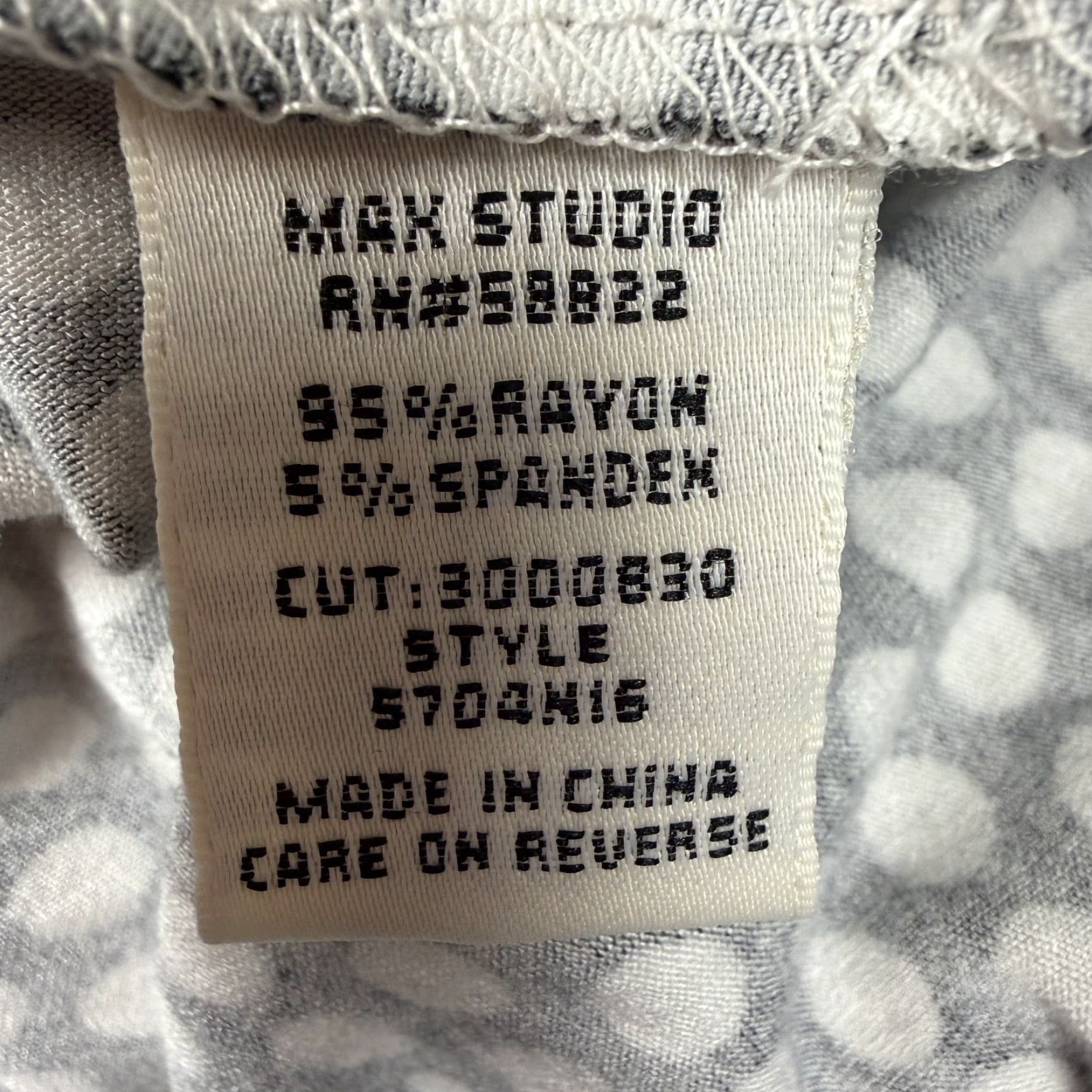 Vintage Max Studio Skirt Medium Black White Polka Dot A Line Knee Length Stretch Retro Size 32" / US 10 / IT 46 - 5 Thumbnail
