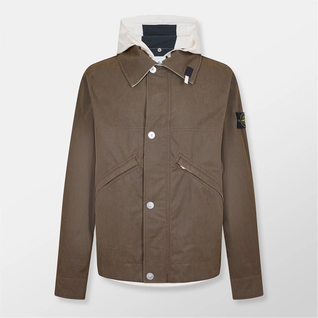 Stone Island o1g2r1mq0526 Military Long Sleeve Field Jacket in Brown Size US M / EU 48-50 / 2 - 1 Thumbnail