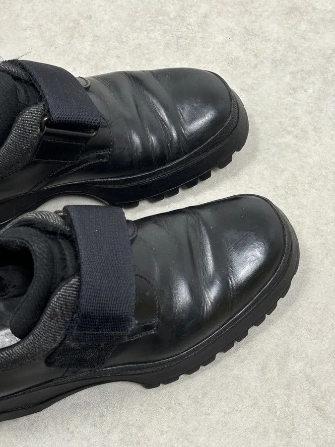 Prada 2000s Prada Black Loafer Velcro Leather Boots Size US 9.5 / EU 42-43 - 5 Thumbnail