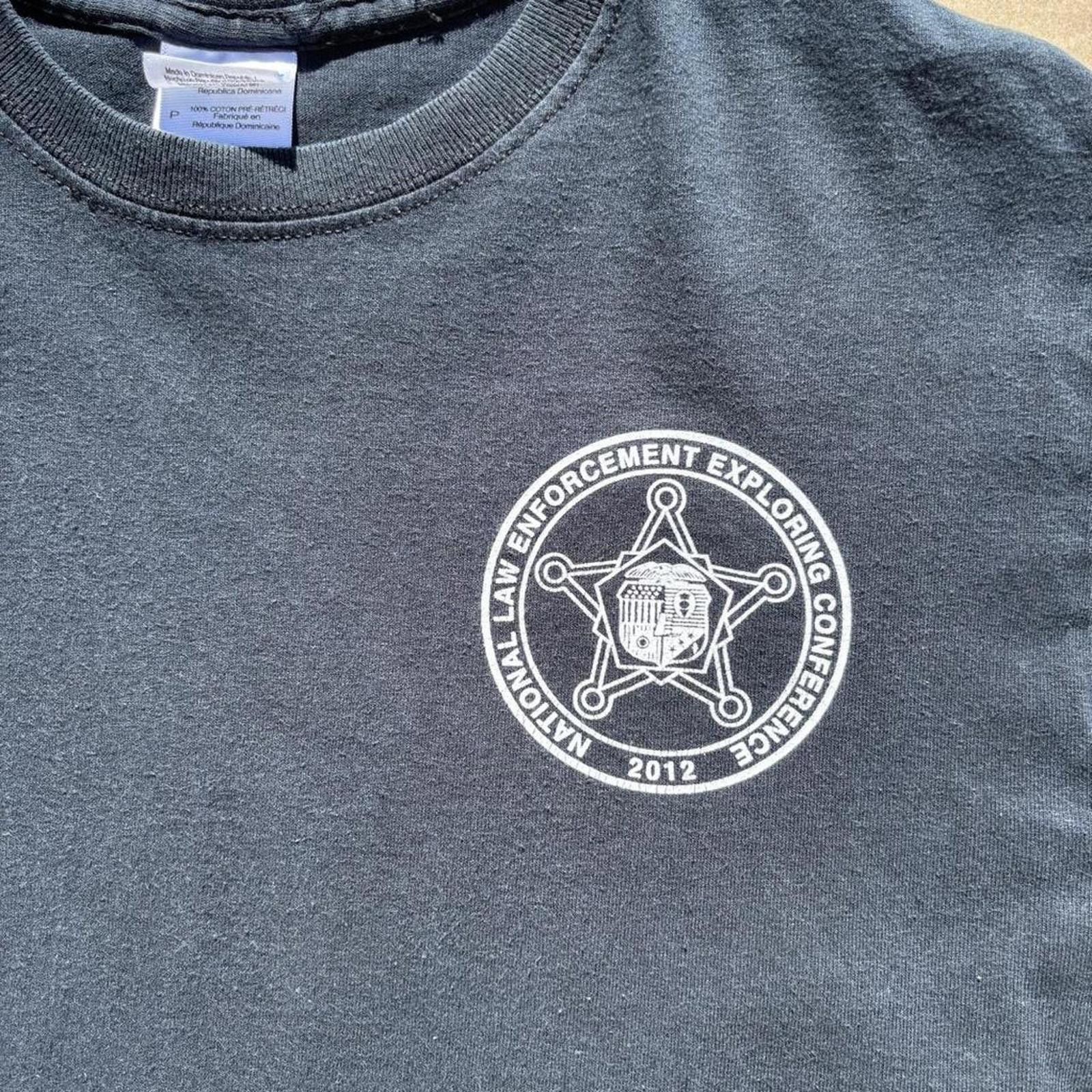 Gildan 2012 Law Enforcement Explorer Black Tee - Size M Size US M / EU 48-50 / 2 - 3 Thumbnail