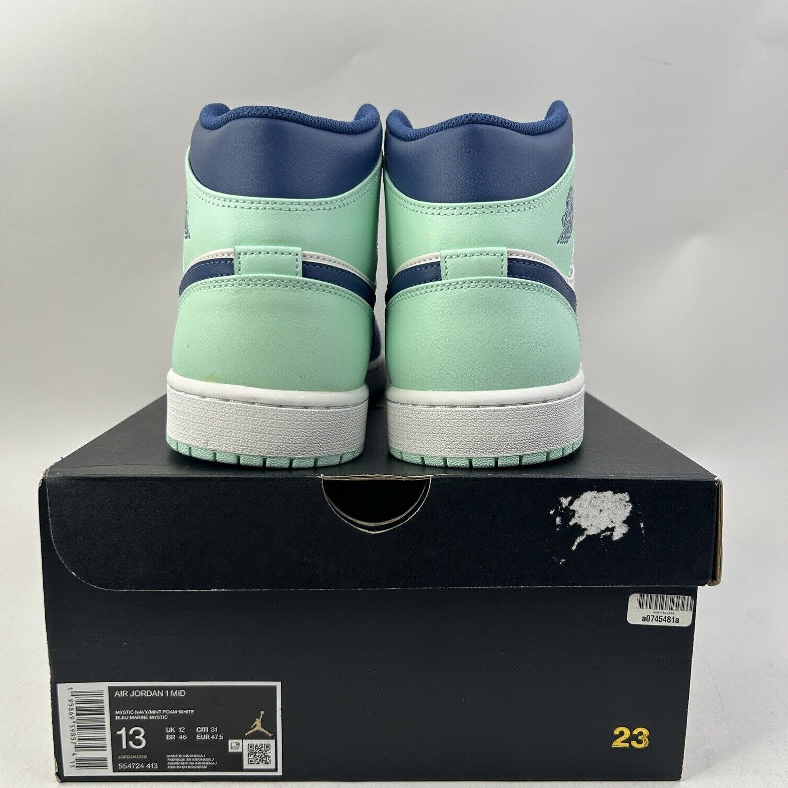 Nike Nike Shoes Air Jordan 1 Mid Retro “Mystic Navy" 2024 Size US 13 / EU 46 - 2 Thumbnail