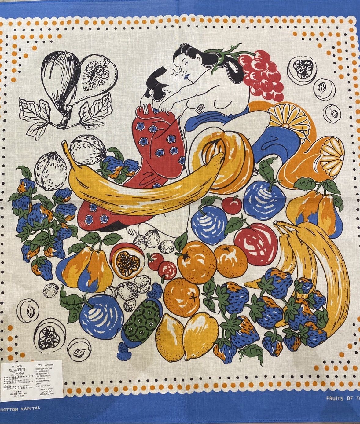 Kapital Kapital color bandana FRUITS SHUNGA Size ONE SIZE - 1 Thumbnail