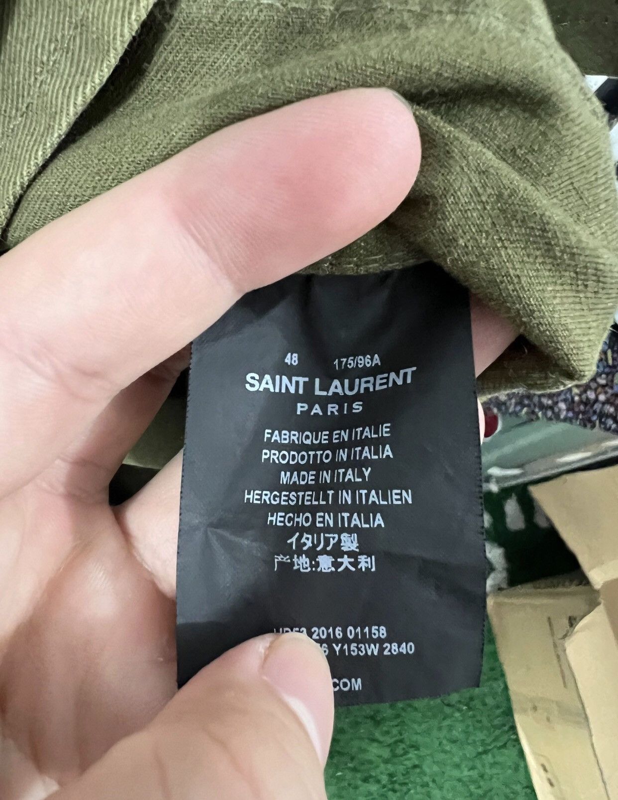 Saint Laurent Paris × Yves Saint Laurent Saint Laurent Shark workwear jacket2412-Nextarrow Size US M / EU 48-50 / 2 - 5 Thumbnail