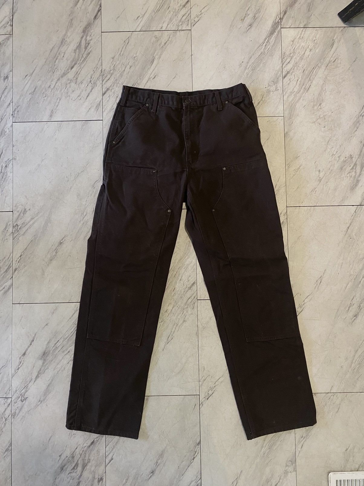 Carhartt Carhartt Brown Double Knees Men 34x34 Size US 34 / EU 50 - 1 Thumbnail
