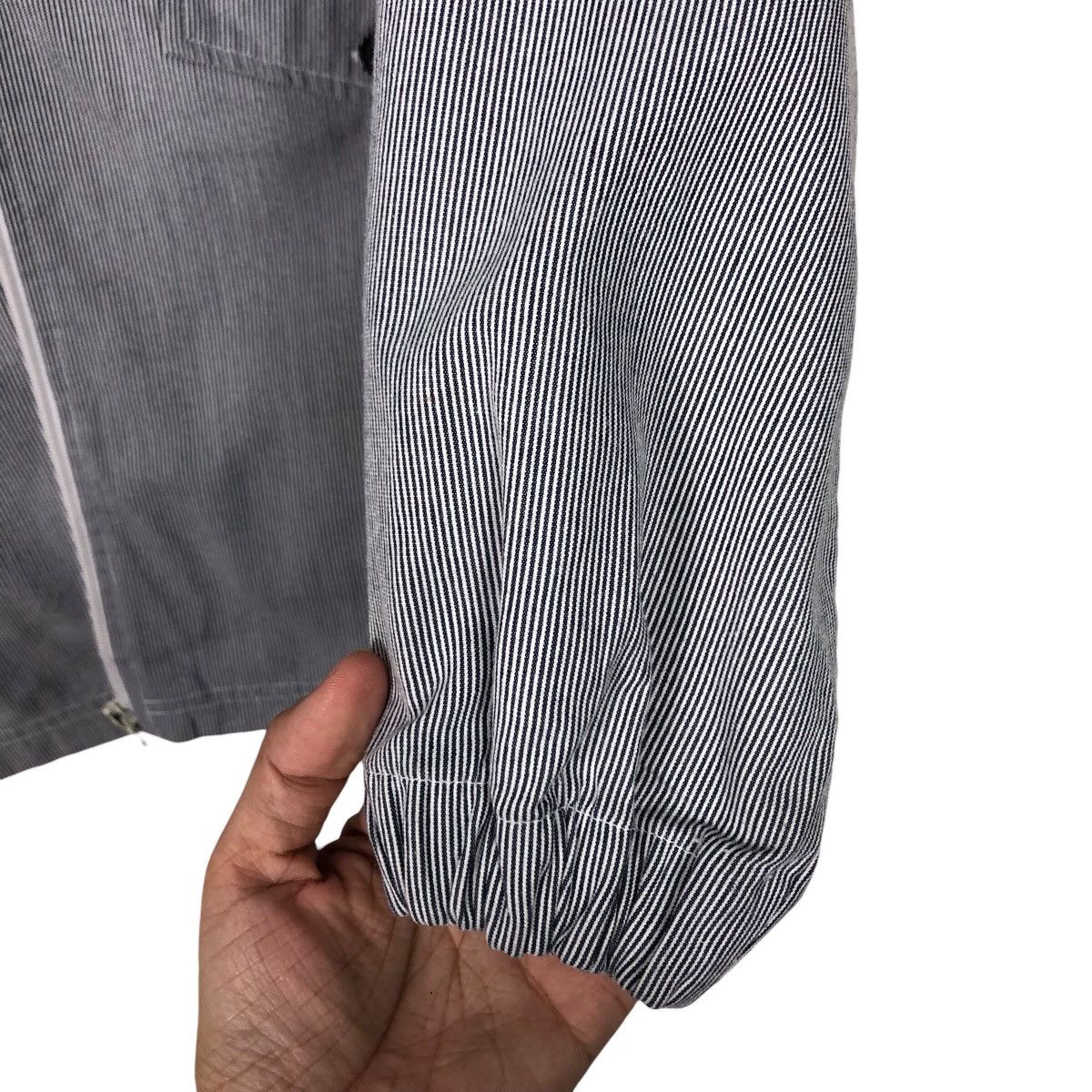 Japanese Brand Elf Racing Striped Full-Zip Jacket – Moto Streetwear Utility Size US M / EU 48-50 / 2 - 16 Thumbnail