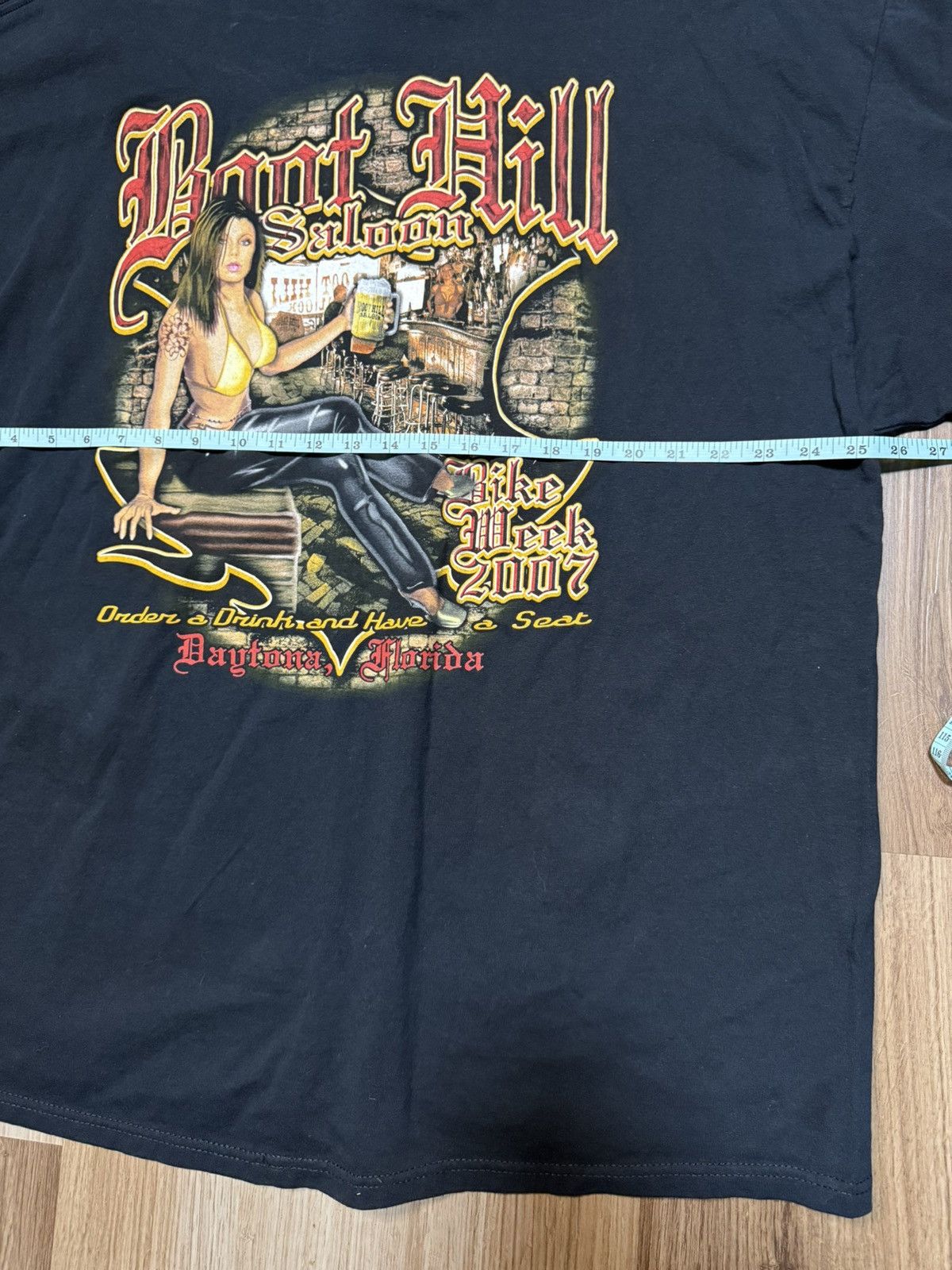 Other Vintage Y2K Boothill Saloon 2007 T Shirt 3XL Biker Cycle Size US XXL / EU 58 / 5 - 6 Thumbnail